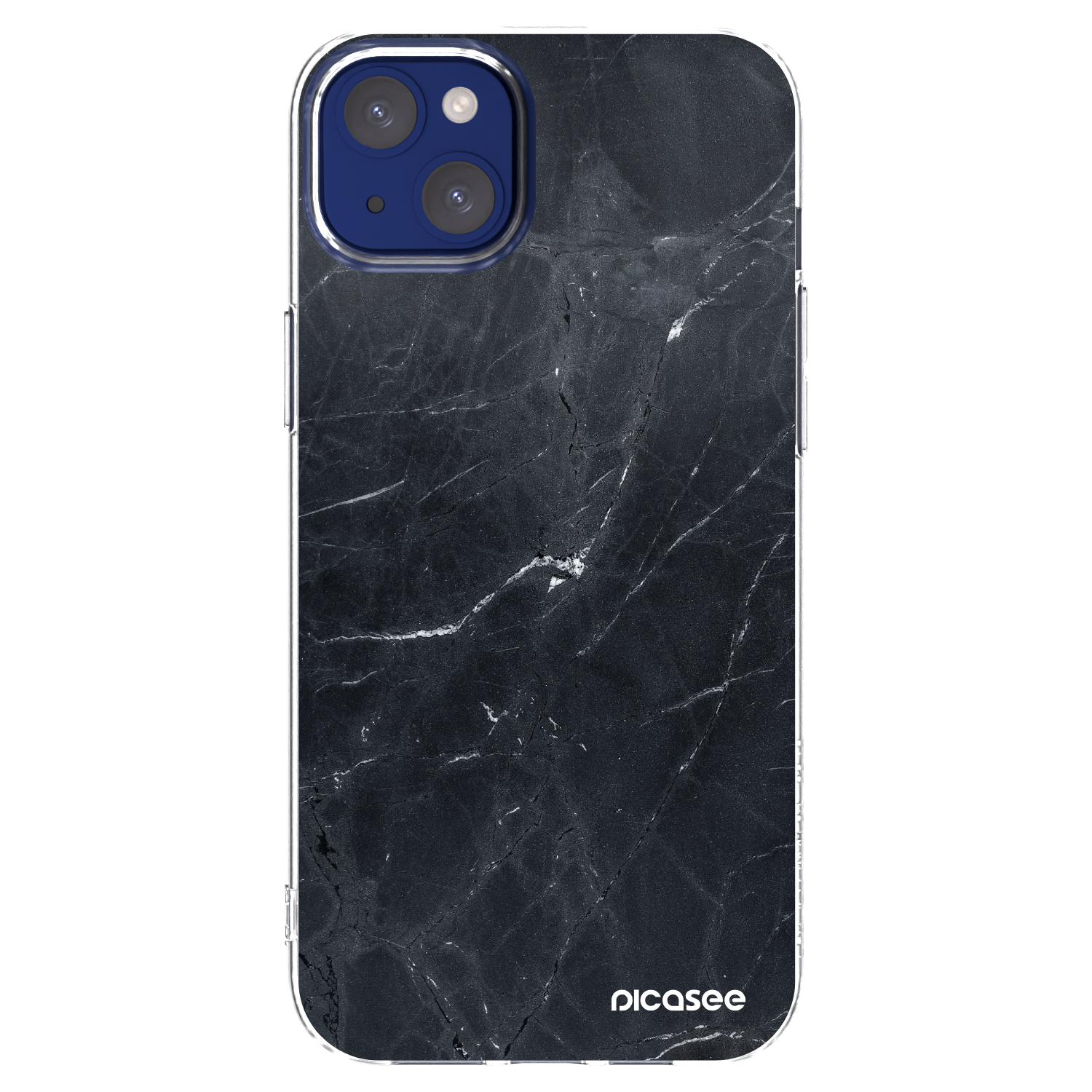 Picasee διαφανής θήκη σιλικόνης Apple iPhone 14 Plus - Black marble