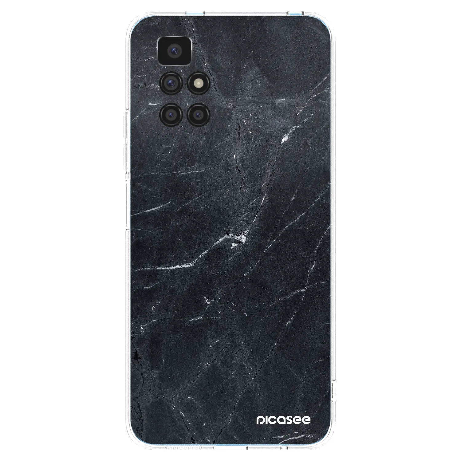 Picasee διαφανής θήκη σιλικόνης Xiaomi Redmi 10 (2022) - Black marble