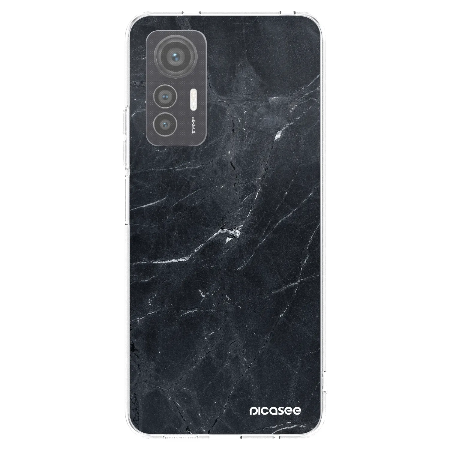 Picasee διαφανής θήκη σιλικόνης Xiaomi 12 Lite - Black marble