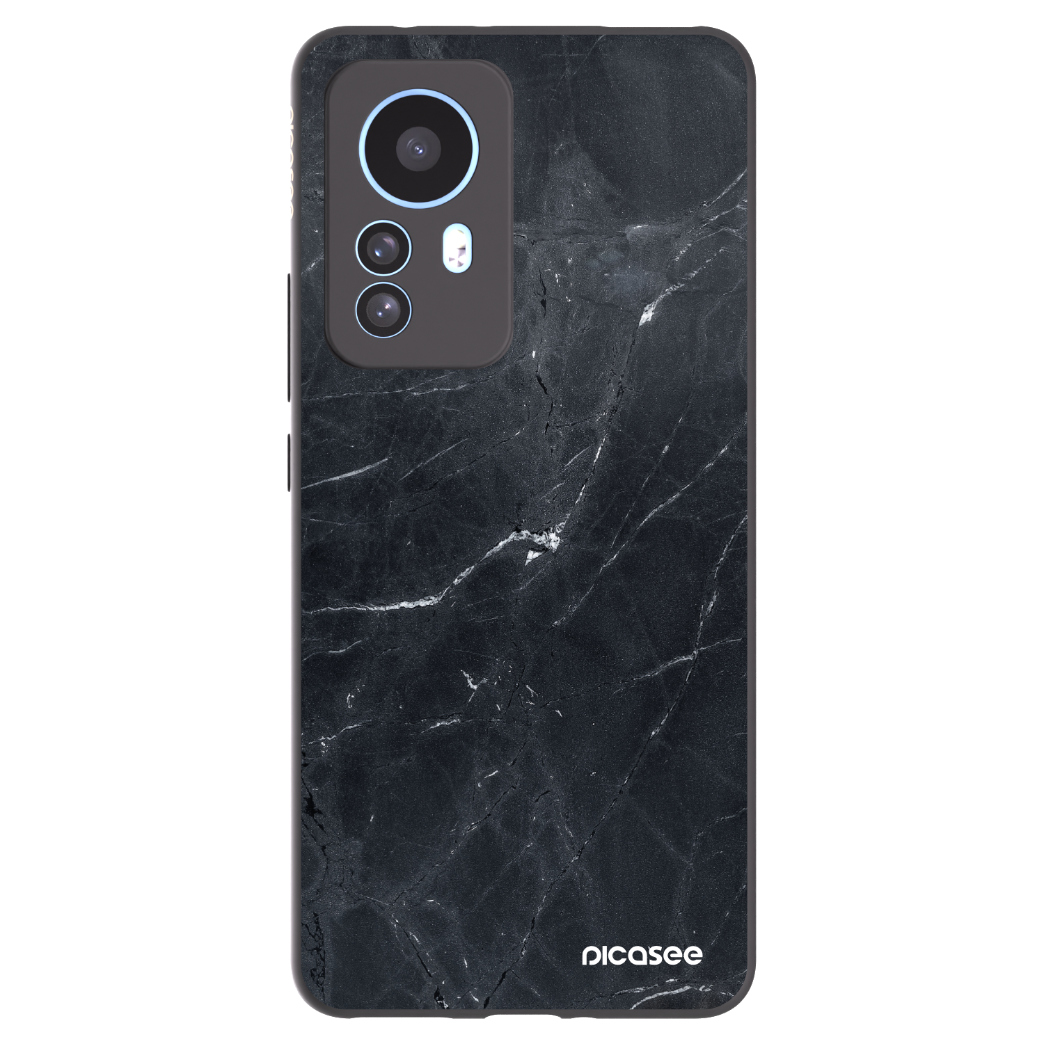 Picasee Μαύρη θήκη σιλικόνης για Xiaomi 12T - Black marble