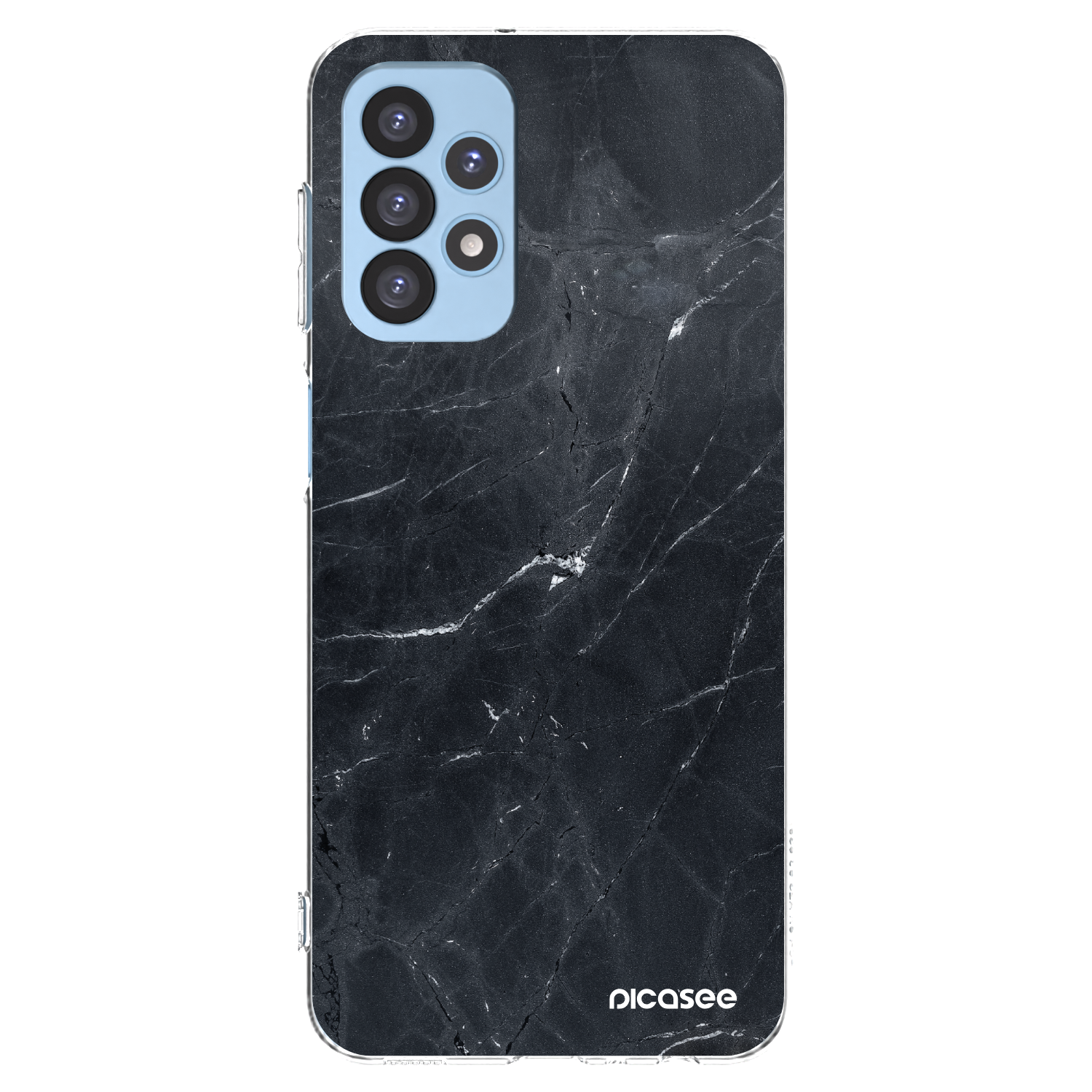 Picasee διαφανής θήκη σιλικόνης Samsung Galaxy A23 A235F 4G - Black marble