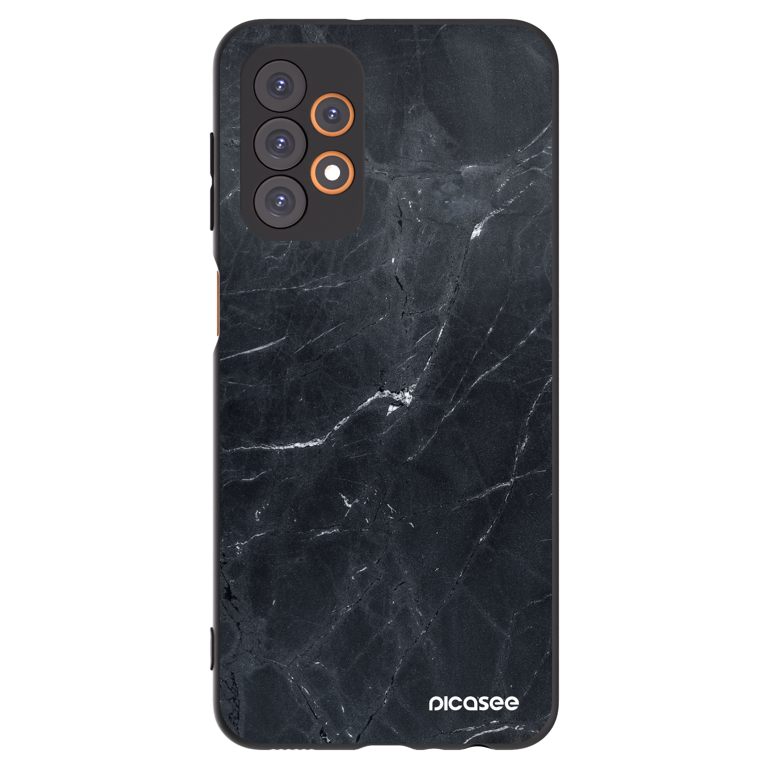 Picasee Μαύρη θήκη σιλικόνης για Samsung Galaxy A23 A236B 5G - Black marble