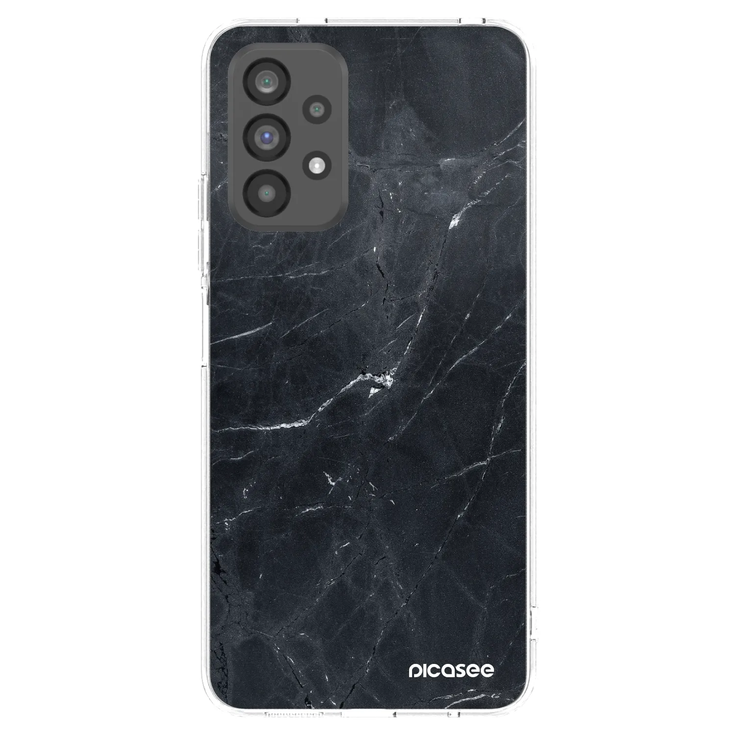 Picasee διαφανής θήκη σιλικόνης Samsung Galaxy A73 5G - Black marble
