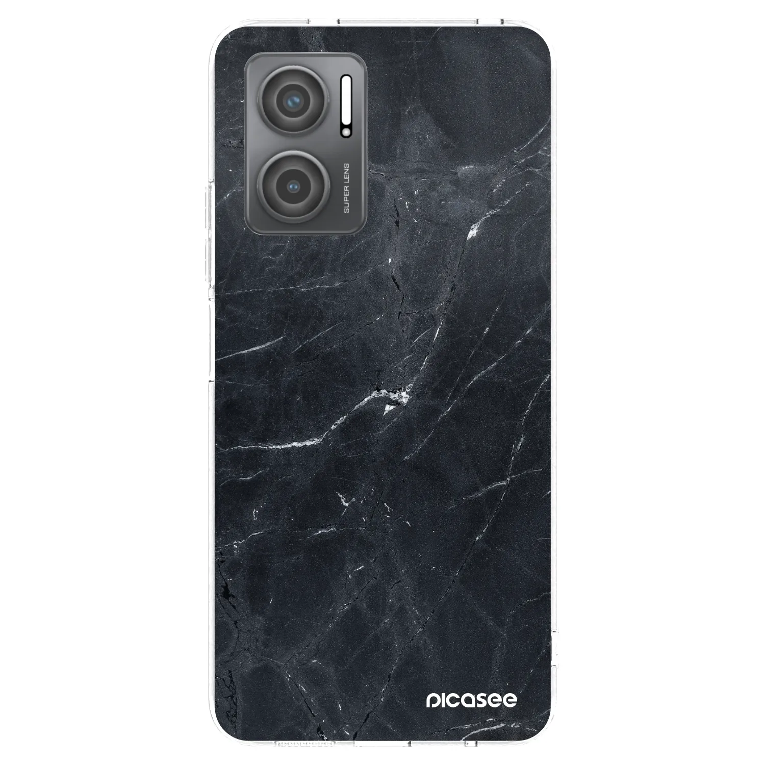 Picasee διαφανής θήκη σιλικόνης Xiaomi Redmi 10 5G - Black marble