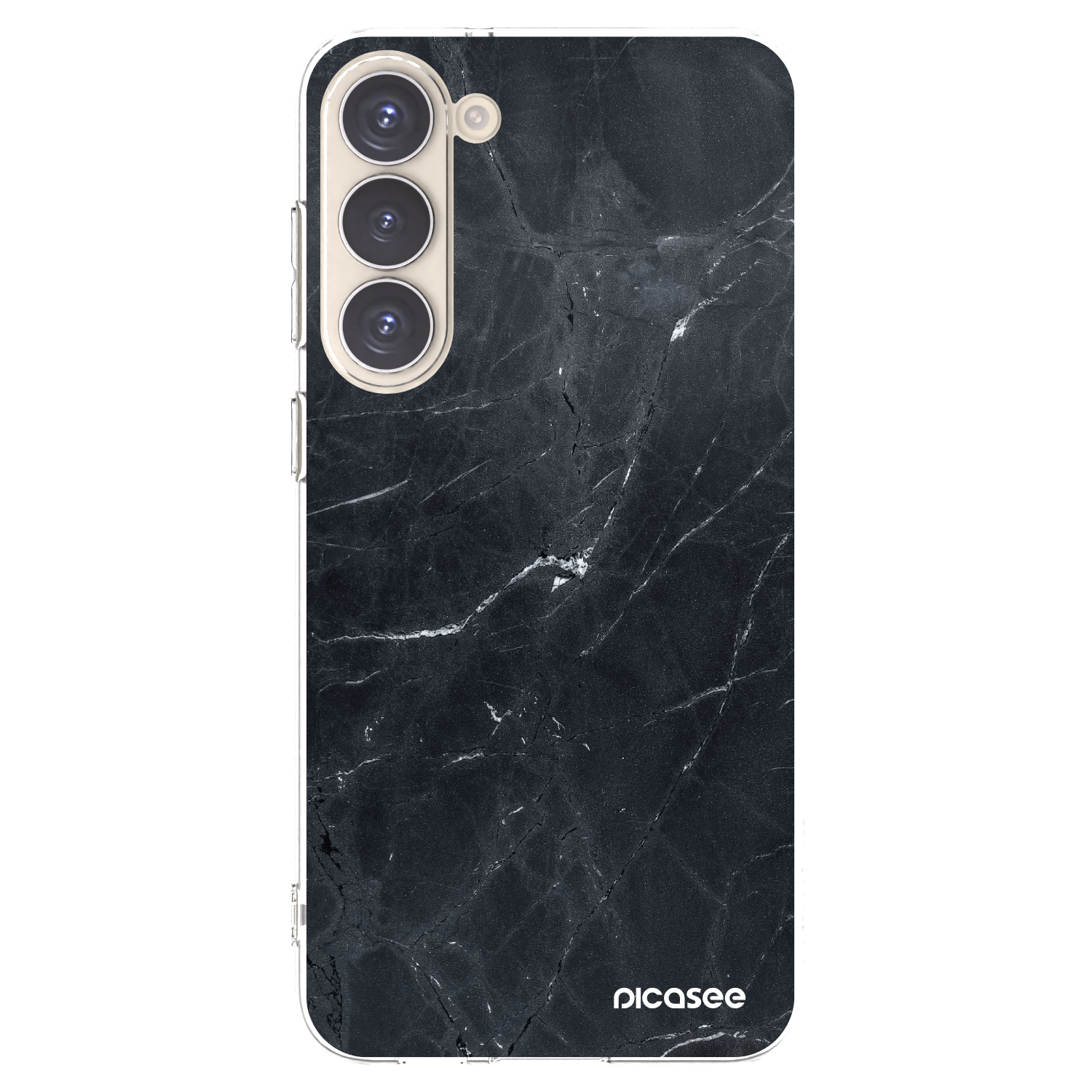 Picasee διαφανής θήκη σιλικόνης Samsung Galaxy S23+ 5G - Black marble