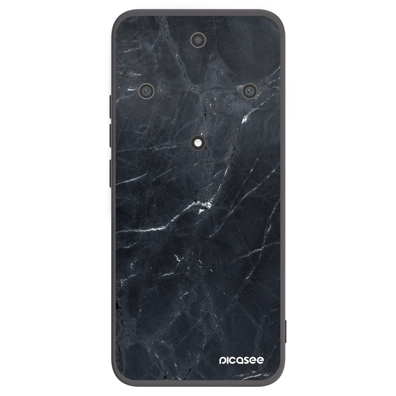 Picasee Μαύρη θήκη σιλικόνης για Honor Magic5 Lite 5G - Black marble