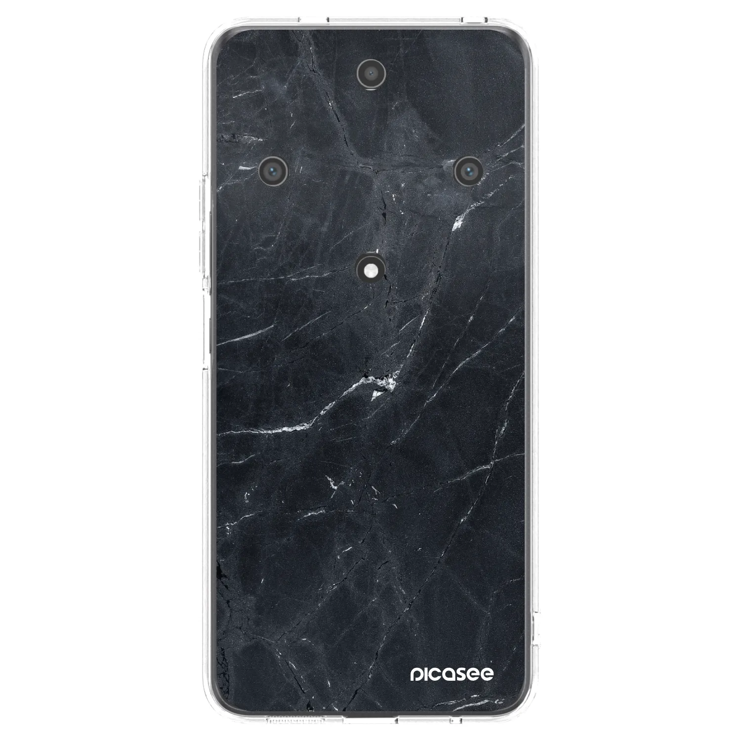 Picasee διαφανής θήκη σιλικόνης Honor Magic5 Lite 5G - Black marble