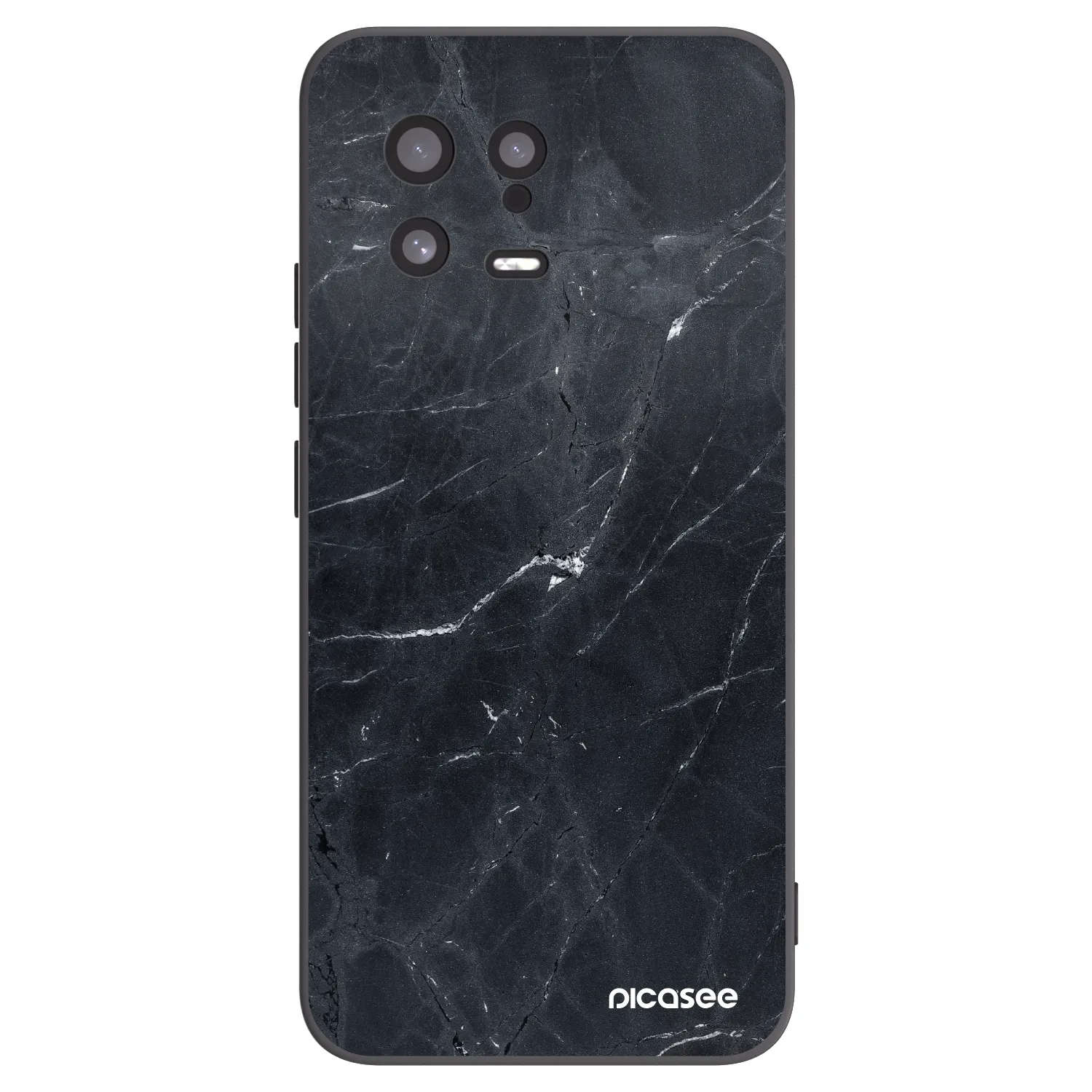 Picasee Μαύρη θήκη σιλικόνης για Xiaomi 13 - Black marble