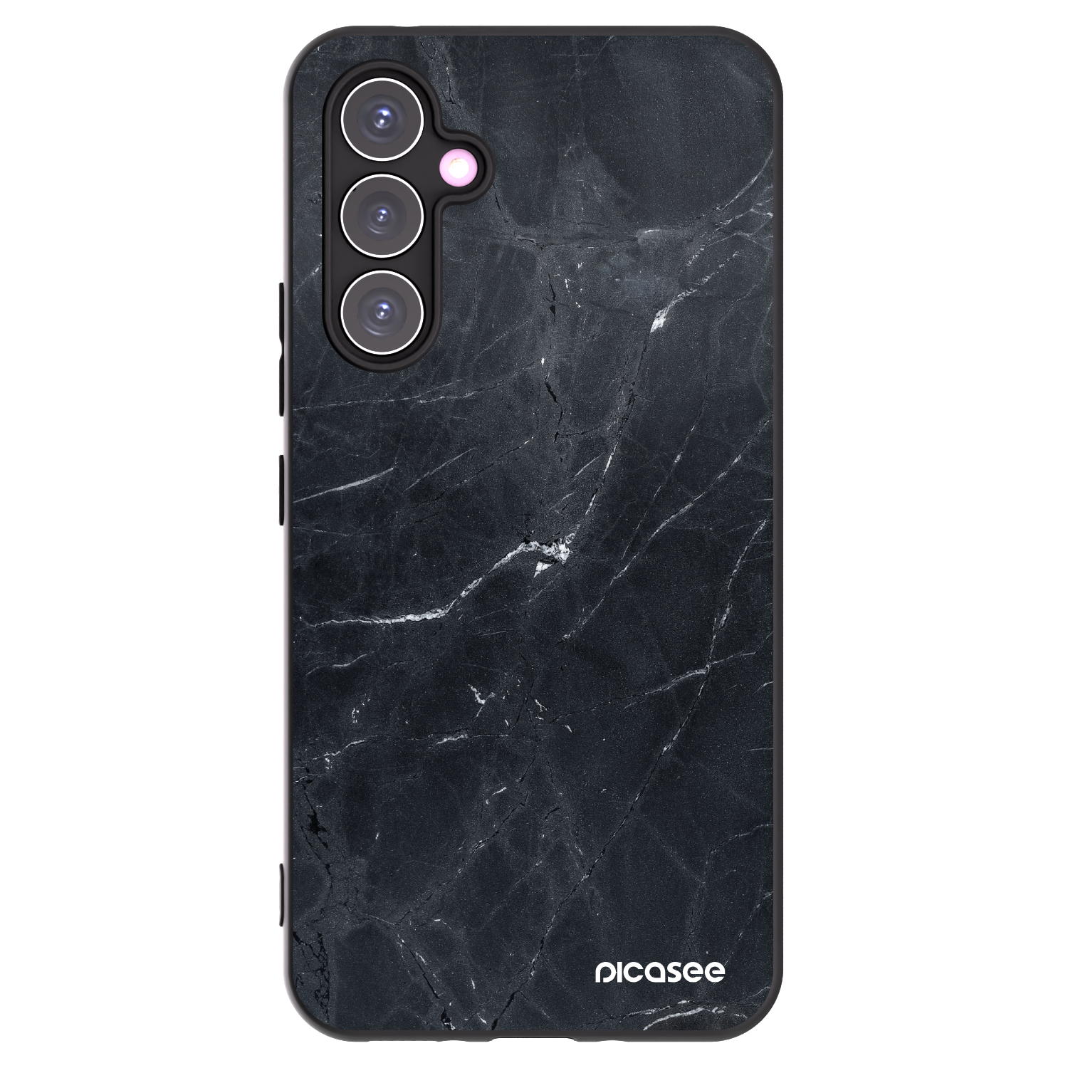 Picasee Μαύρη θήκη σιλικόνης για Samsung Galaxy A54 5G A546B - Black marble