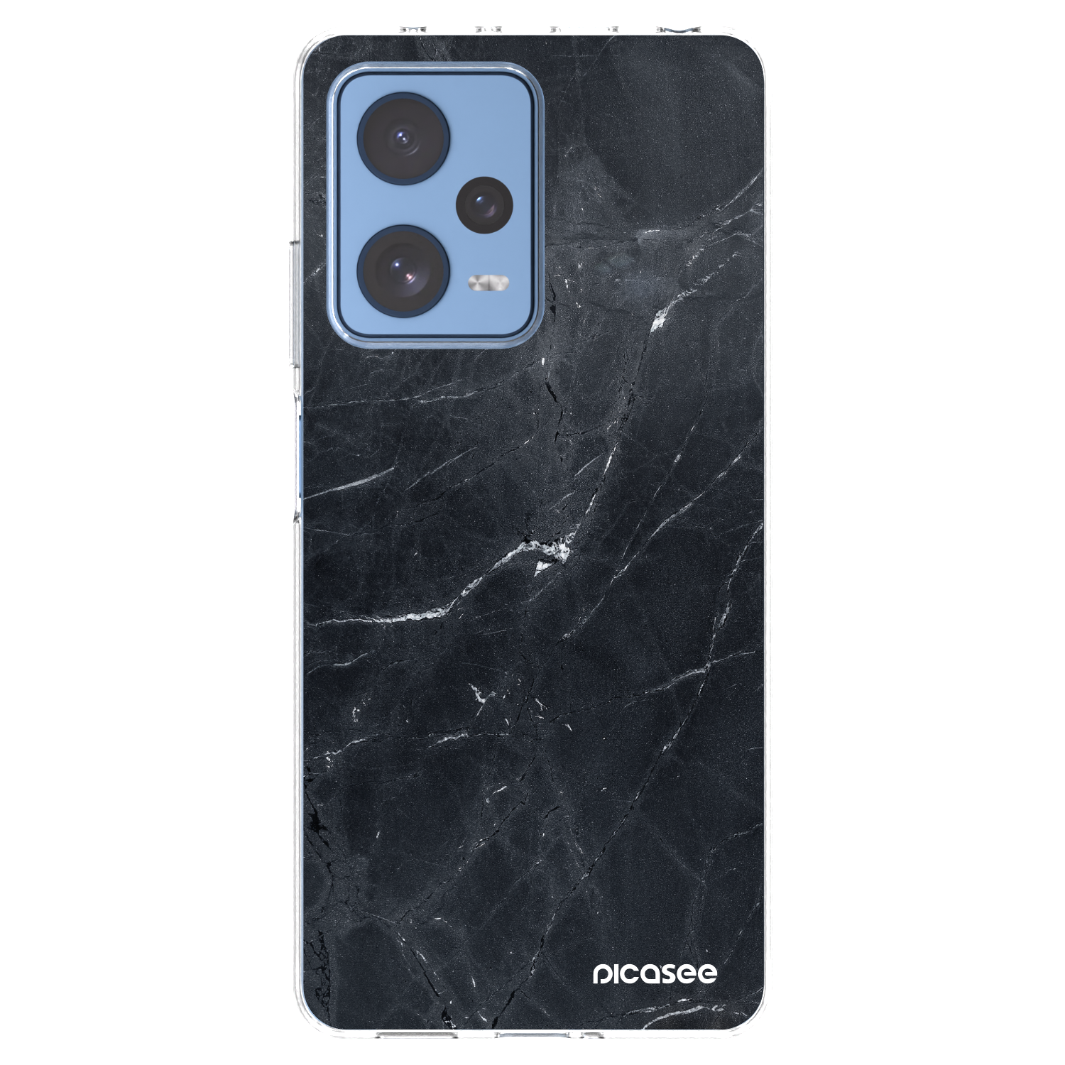 Picasee διαφανής θήκη σιλικόνης Xiaomi Redmi Note 12 Pro 5G - Black marble