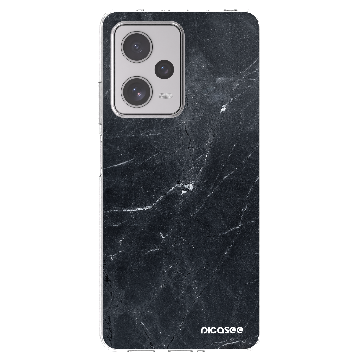Picasee διαφανής θήκη σιλικόνης Xiaomi Redmi Note 12 Pro+ 5G - Black marble