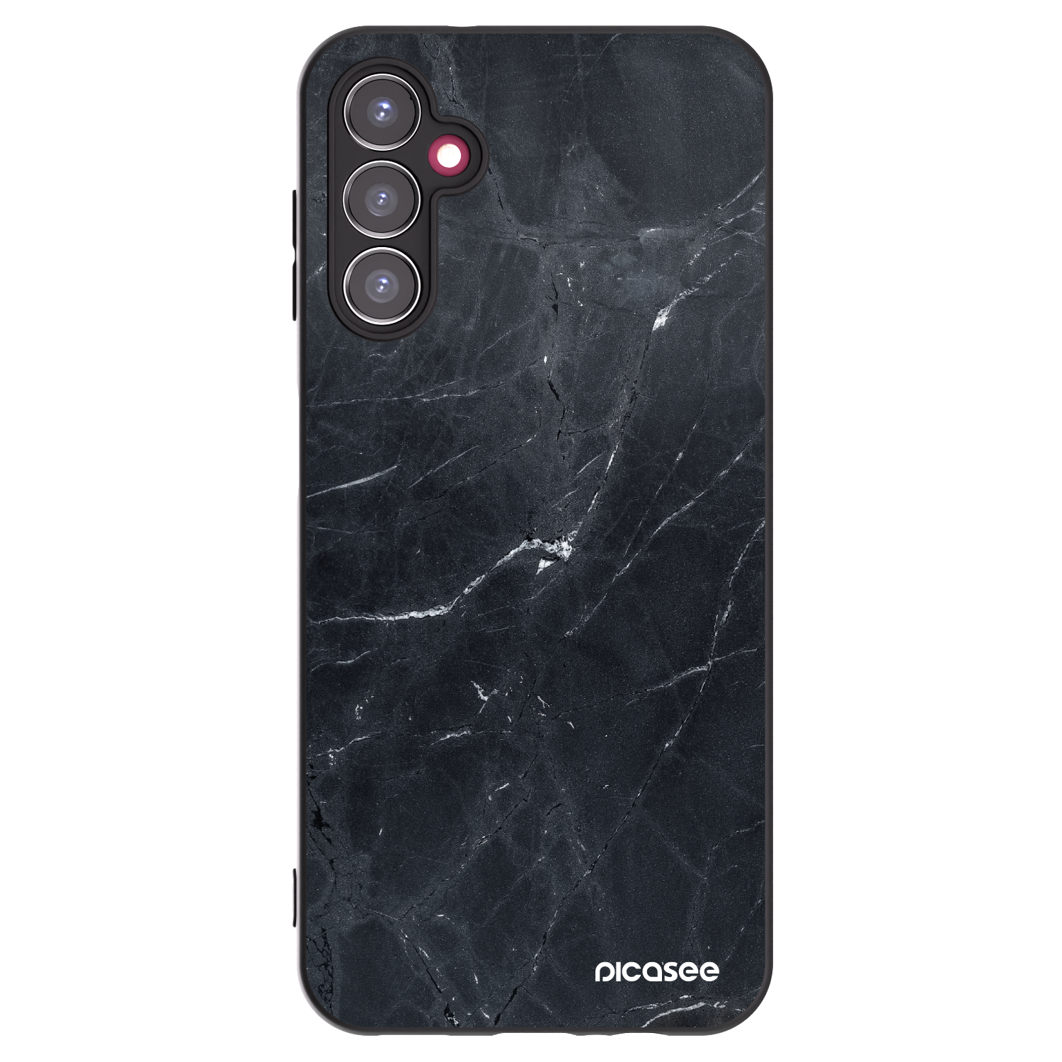 Picasee Μαύρη θήκη σιλικόνης για Samsung Galaxy A14 4G A145R - Black marble