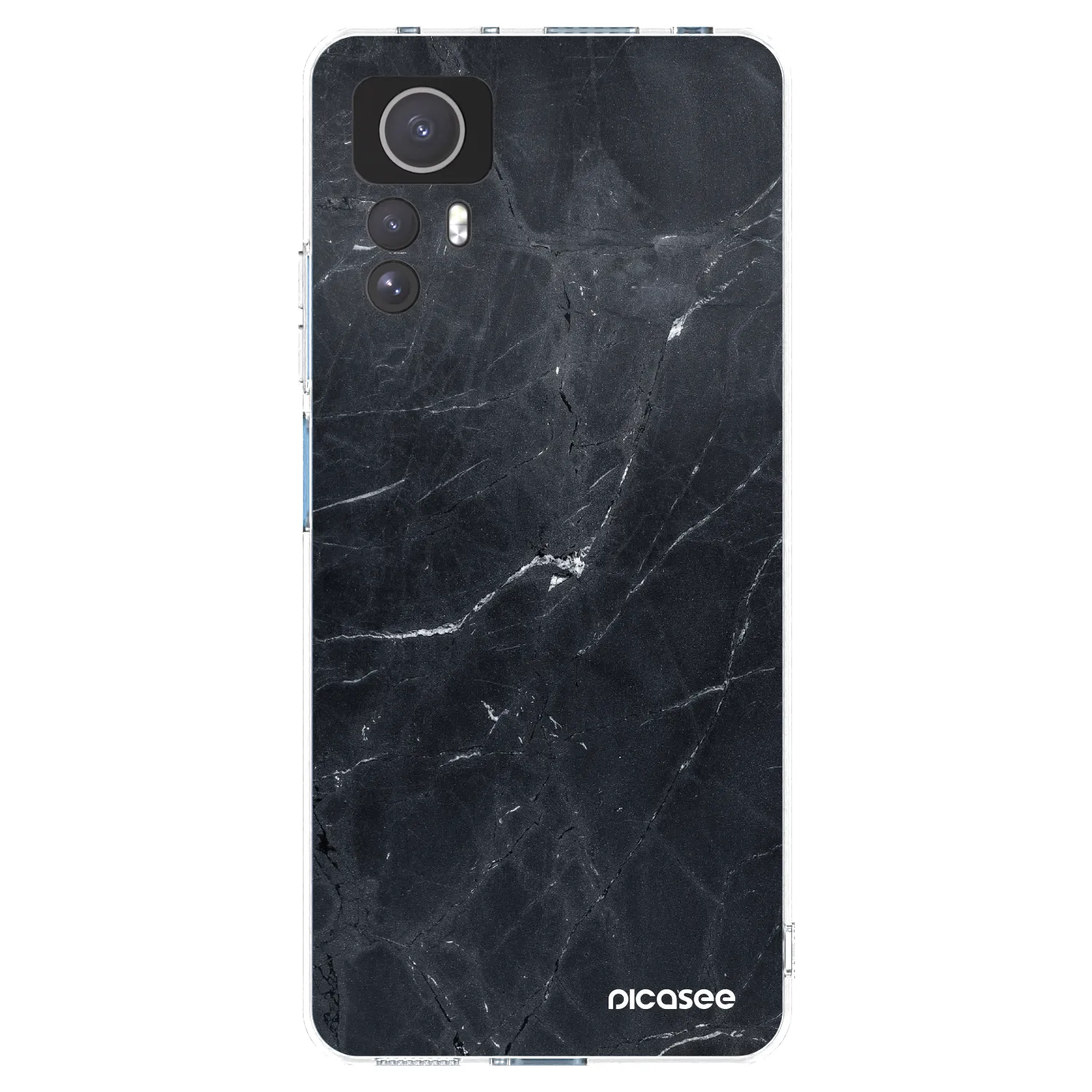 Picasee διαφανής θήκη σιλικόνης Xiaomi Redmi Note 12S - Black marble