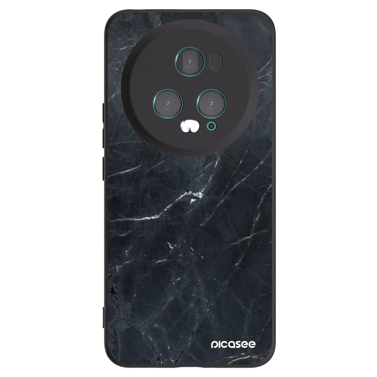 Picasee Μαύρη θήκη σιλικόνης για Honor Magic5 Pro - Black marble