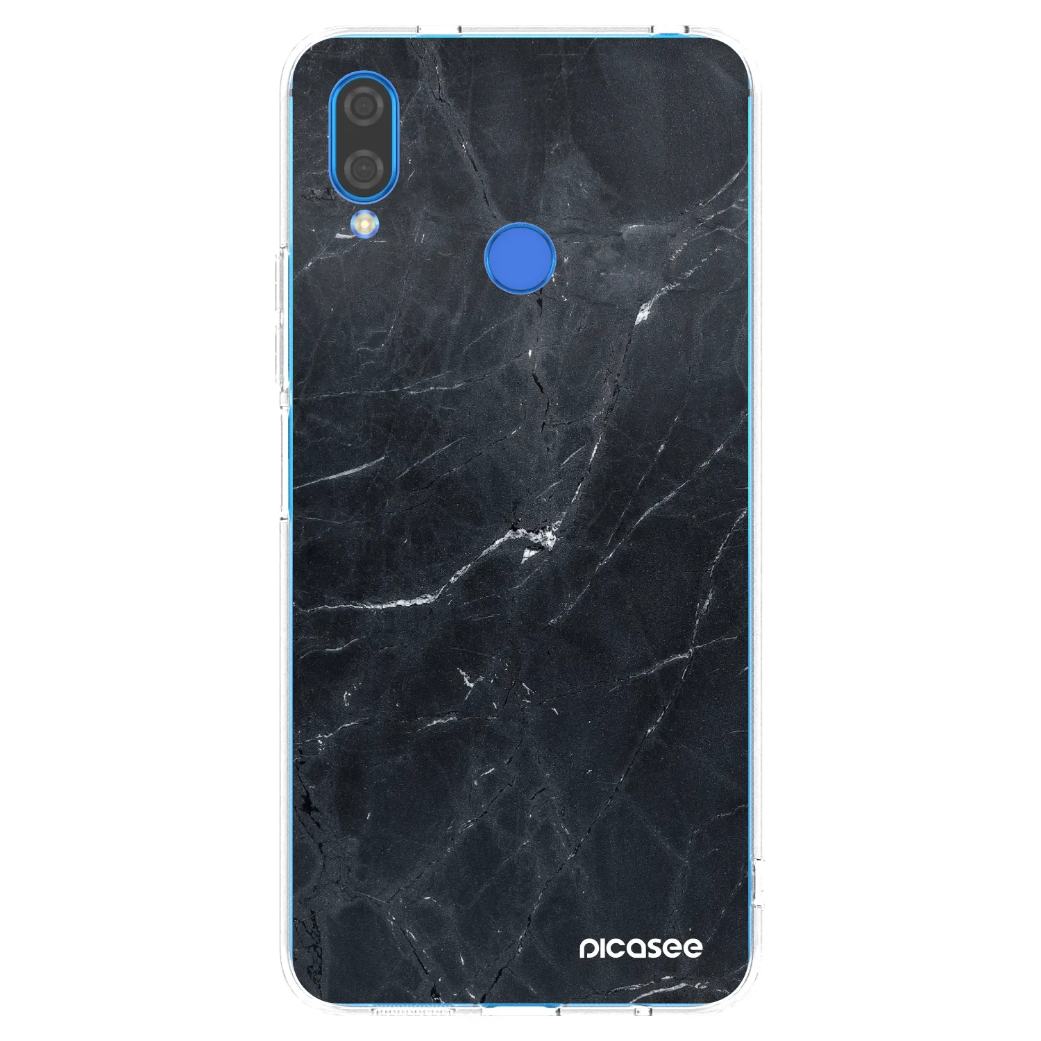 Picasee διαφανής θήκη σιλικόνης Huawei Nova 3i - Black marble