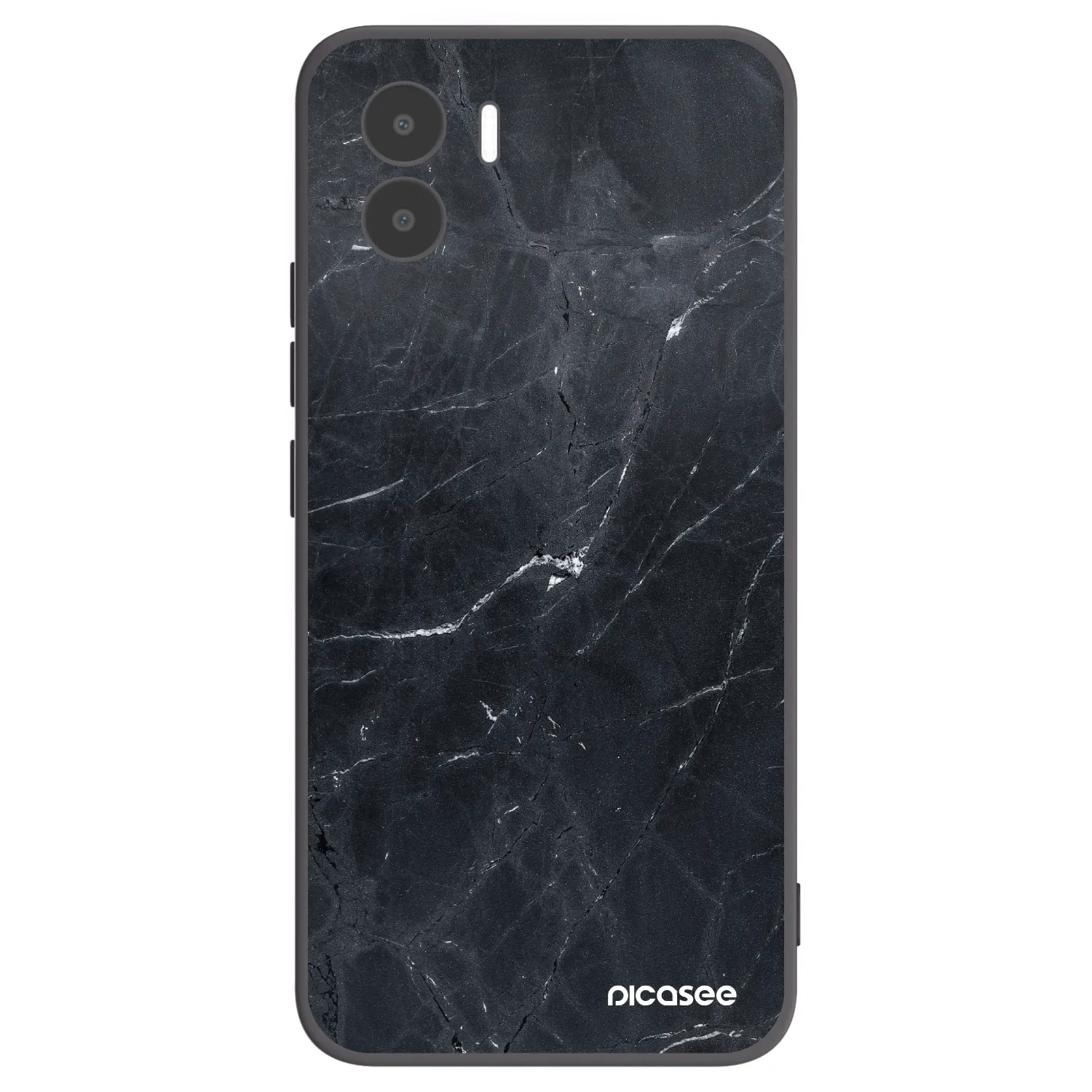 Picasee Μαύρη θήκη σιλικόνης για Xiaomi Redmi A2 - Black marble