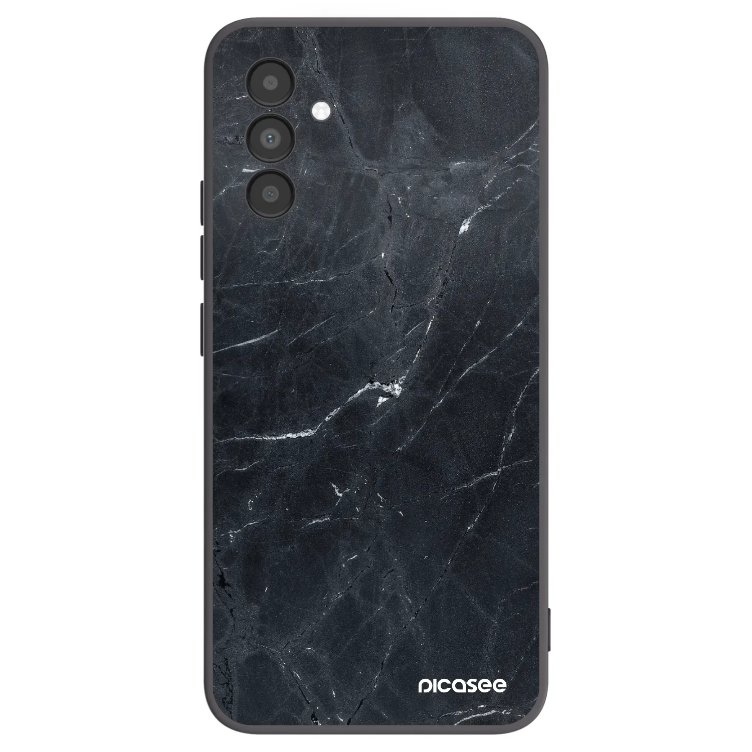 Picasee Μαύρη θήκη σιλικόνης για Samsung Galaxy A04s A047F - Black marble