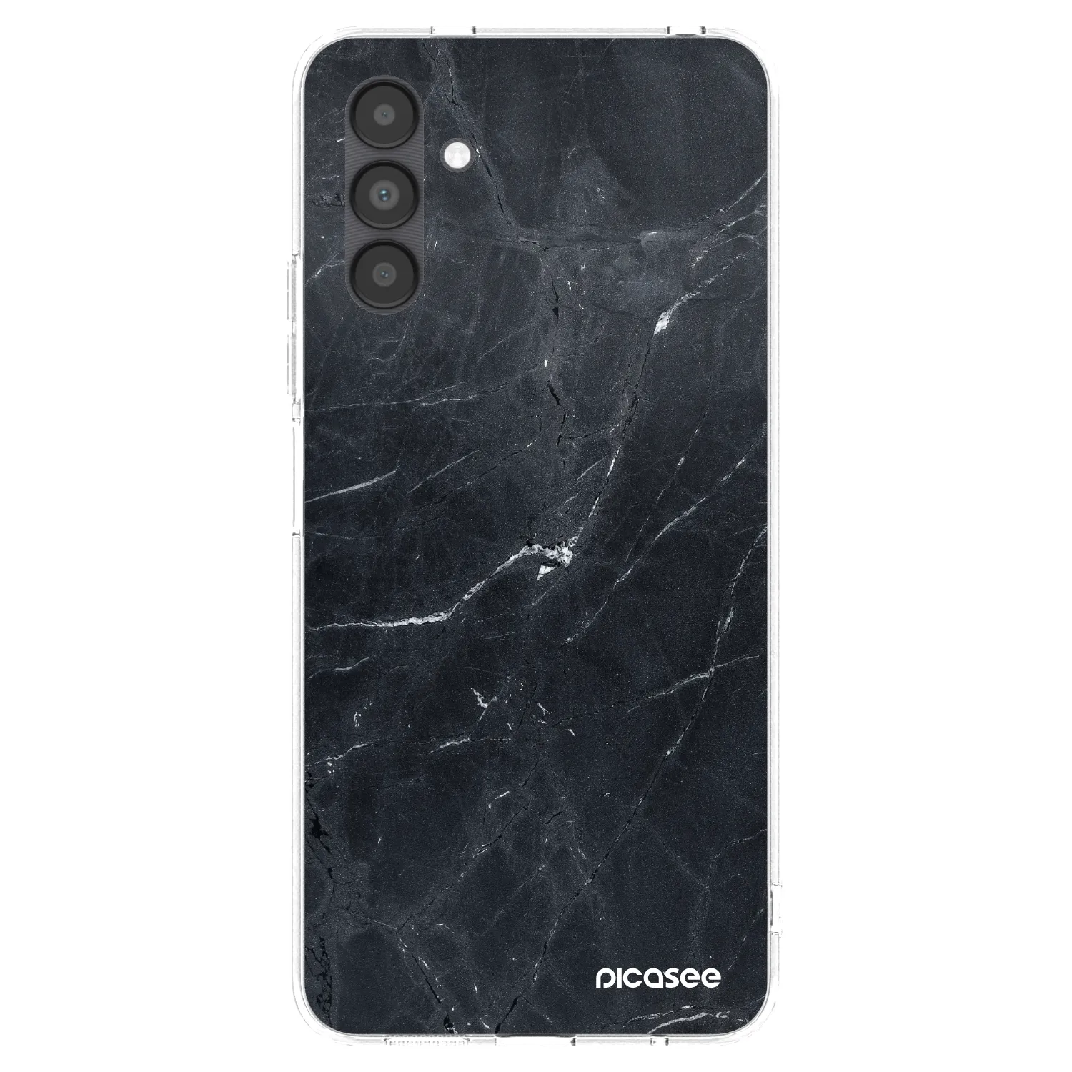 Picasee διαφανής θήκη σιλικόνης Samsung Galaxy A04s A047F - Black marble