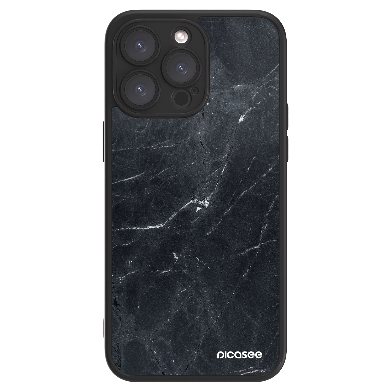 Picasee ULTIMATE CASE για Apple iPhone 15 Pro Max - Black marble