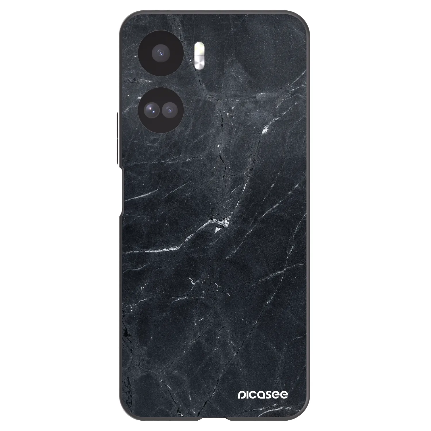 Picasee Μαύρη θήκη σιλικόνης για Honor 90 Lite 5G - Black marble