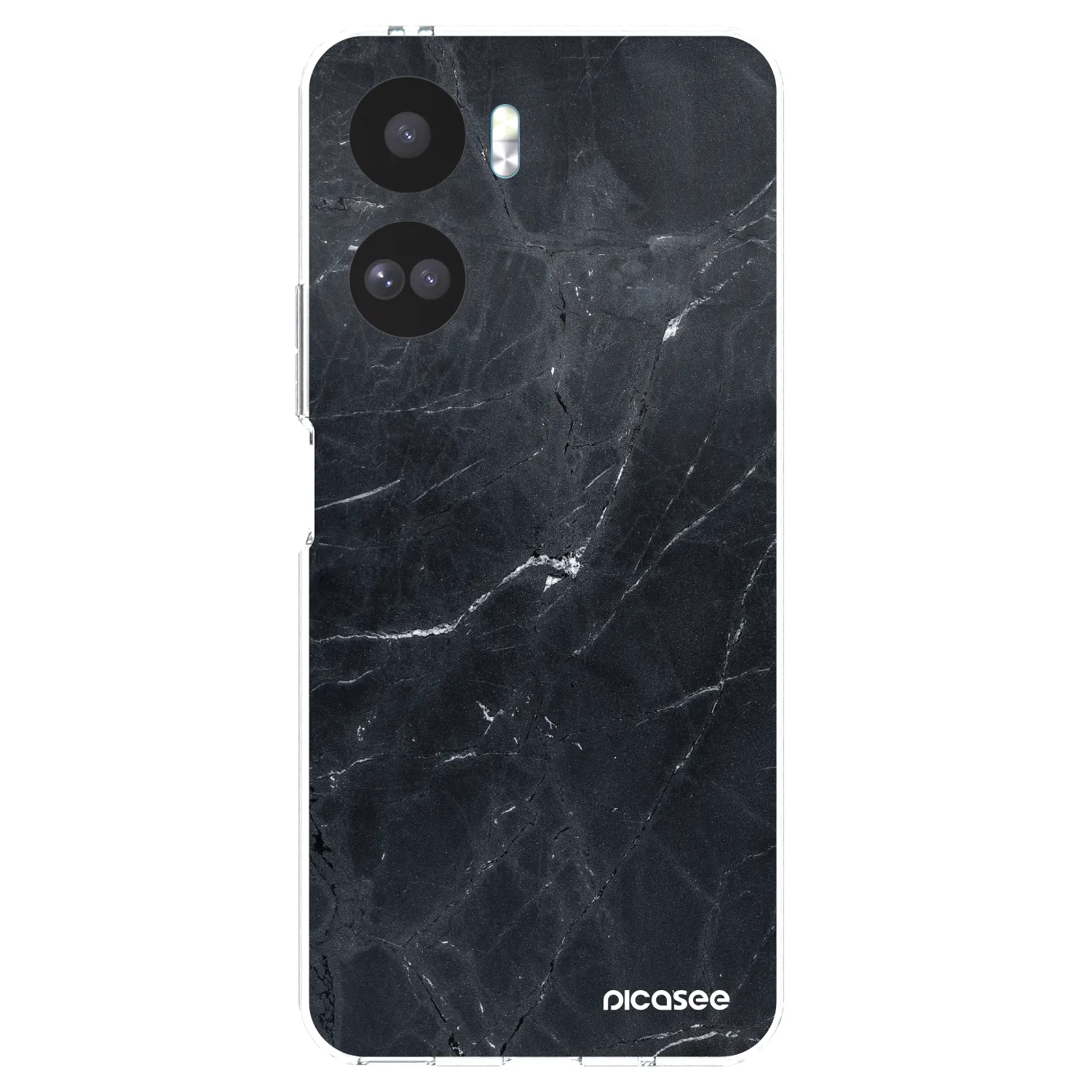 Picasee διαφανής θήκη σιλικόνης Honor 90 Lite 5G - Black marble