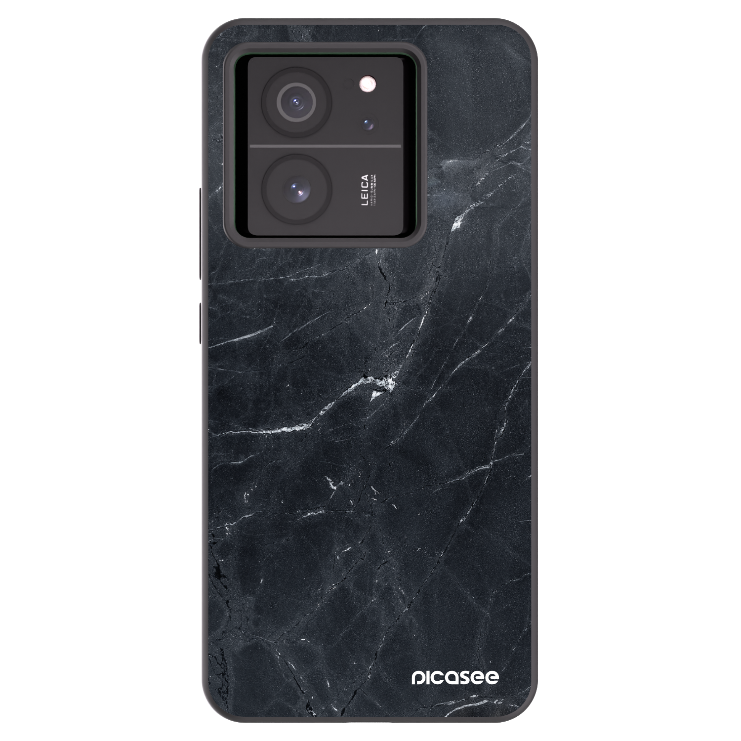 Picasee Μαύρη θήκη σιλικόνης για Xiaomi 13T - Black marble