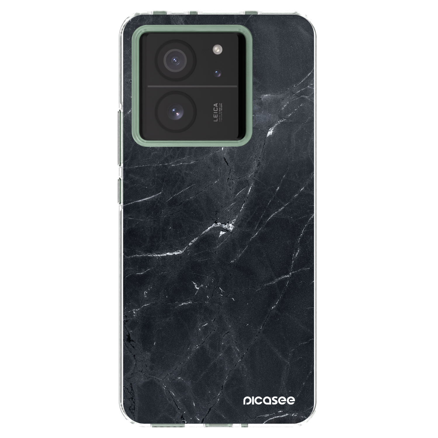Picasee διαφανής θήκη σιλικόνης Xiaomi 13T Pro - Black marble