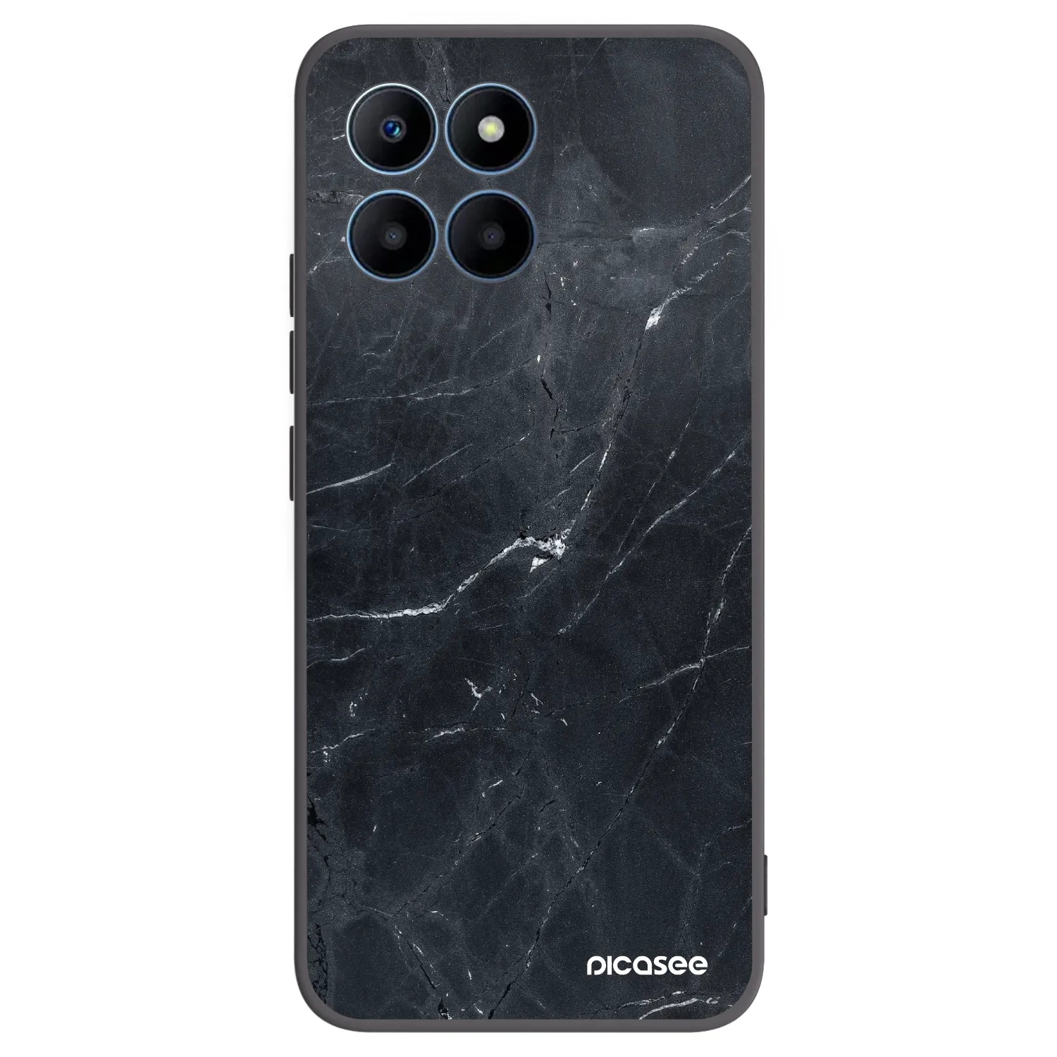 Picasee Μαύρη θήκη σιλικόνης για Honor 70 Lite - Black marble