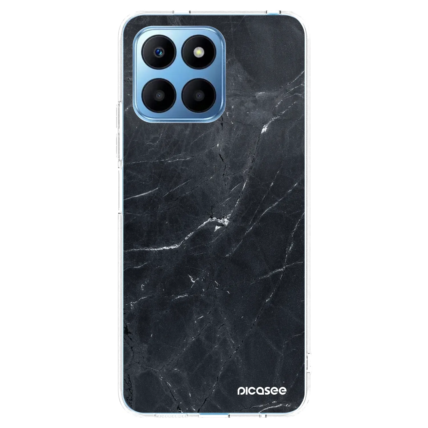 Picasee διαφανής θήκη σιλικόνης Honor 70 Lite - Black marble