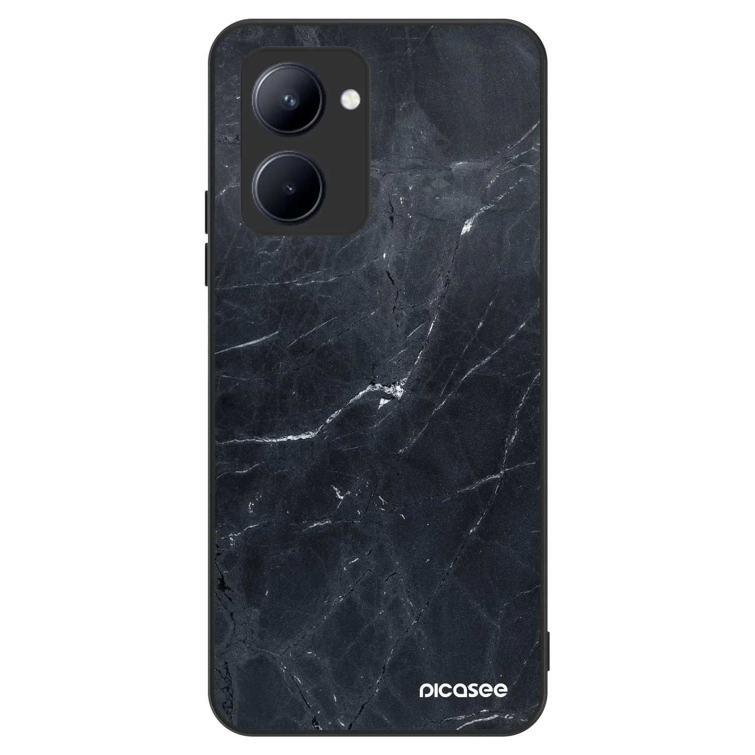 Picasee ULTIMATE CASE για Realme C33 (2023) - Black marble