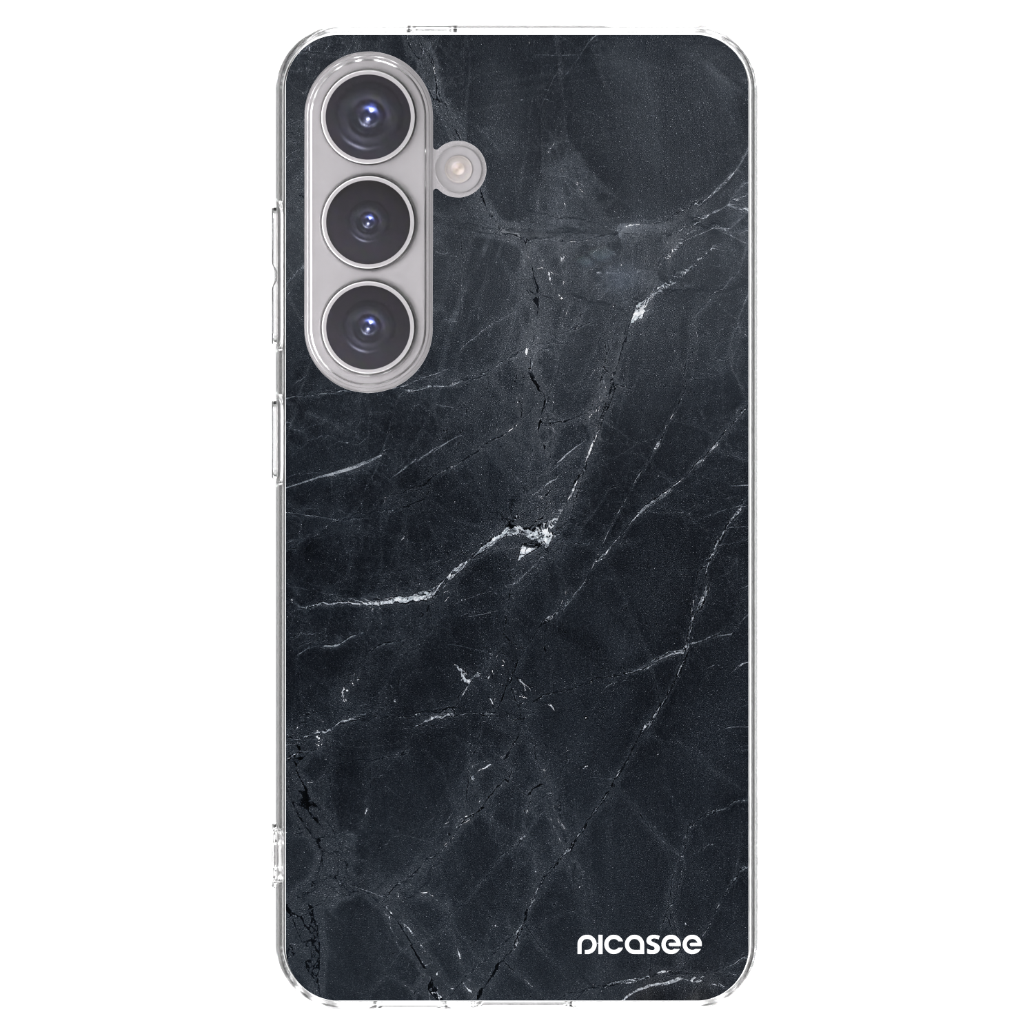 Picasee διαφανής θήκη σιλικόνης Samsung Galaxy S24 S921B 5G - Black marble