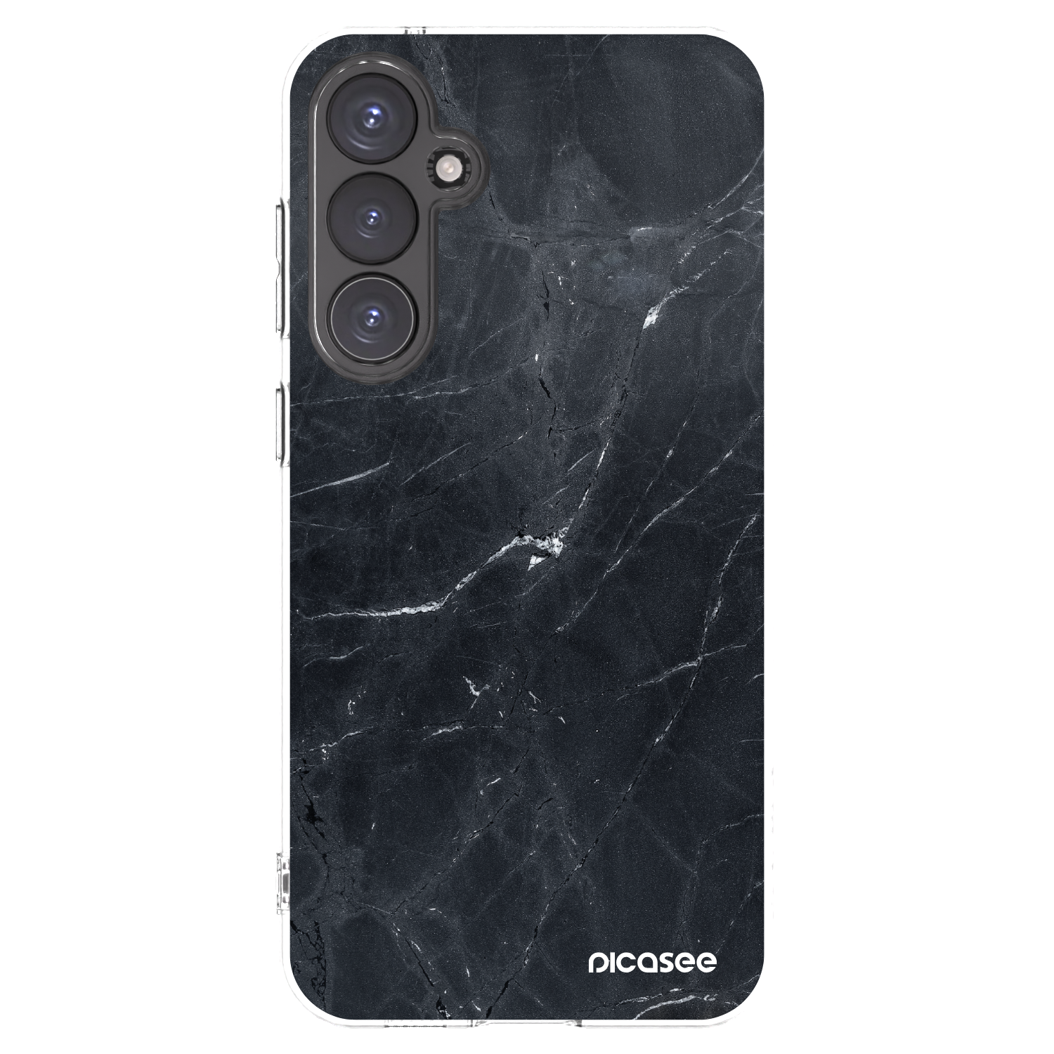 Picasee διαφανής θήκη σιλικόνης Samsung Galaxy S23 FE S711B - Black marble