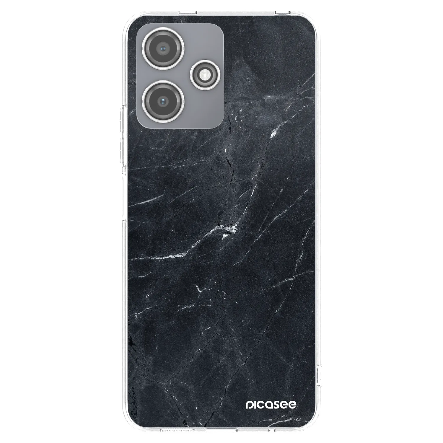 Picasee διαφανής θήκη σιλικόνης Xiaomi Redmi 12 5G - Black marble