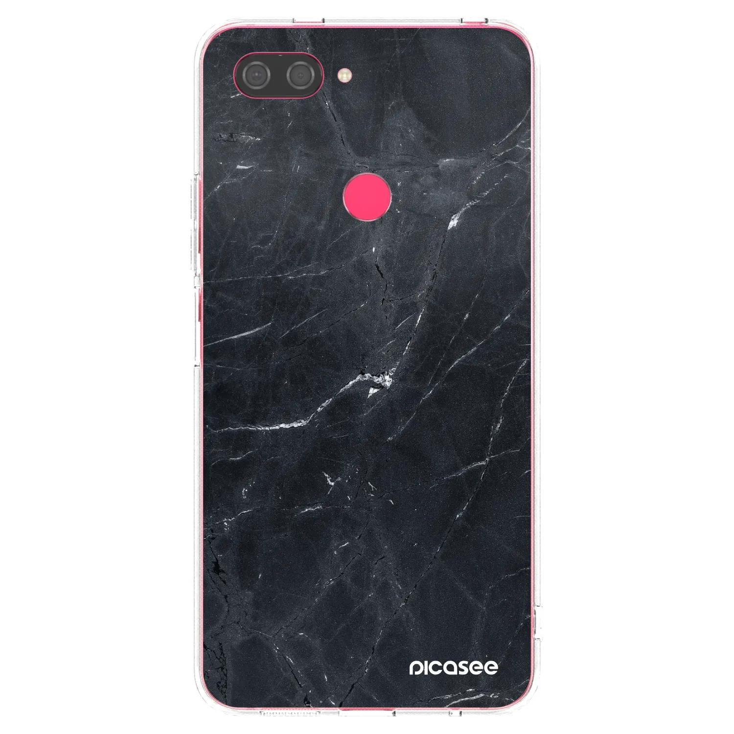 Picasee διαφανής θήκη σιλικόνης Xiaomi Mi 8 Lite - Black marble