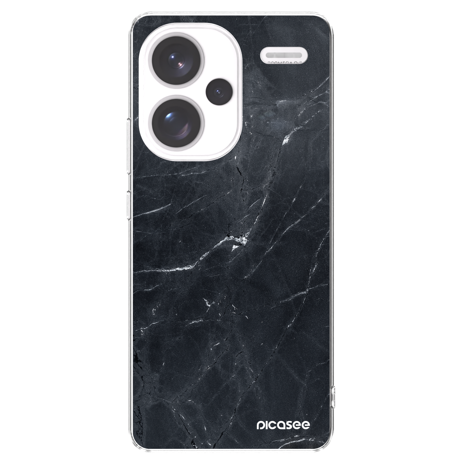 Picasee διαφανής θήκη σιλικόνης Xiaomi Redmi Note 13 Pro+ 5G - Black marble