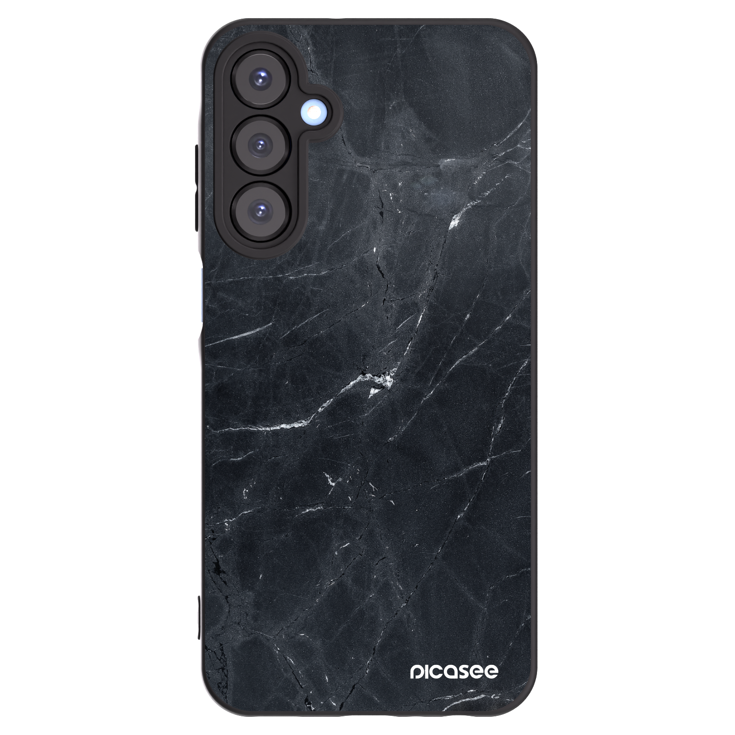 Picasee Μαύρη θήκη σιλικόνης για Samsung Galaxy A25 A256B 5G - Black marble