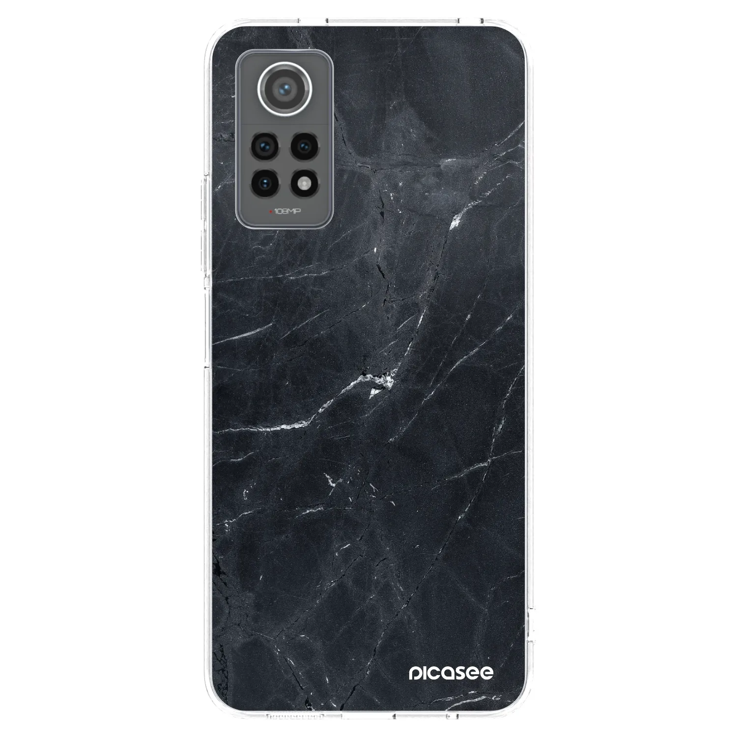 Picasee διαφανής θήκη σιλικόνης Xiaomi Redmi Note 12 Pro 4G - Black marble