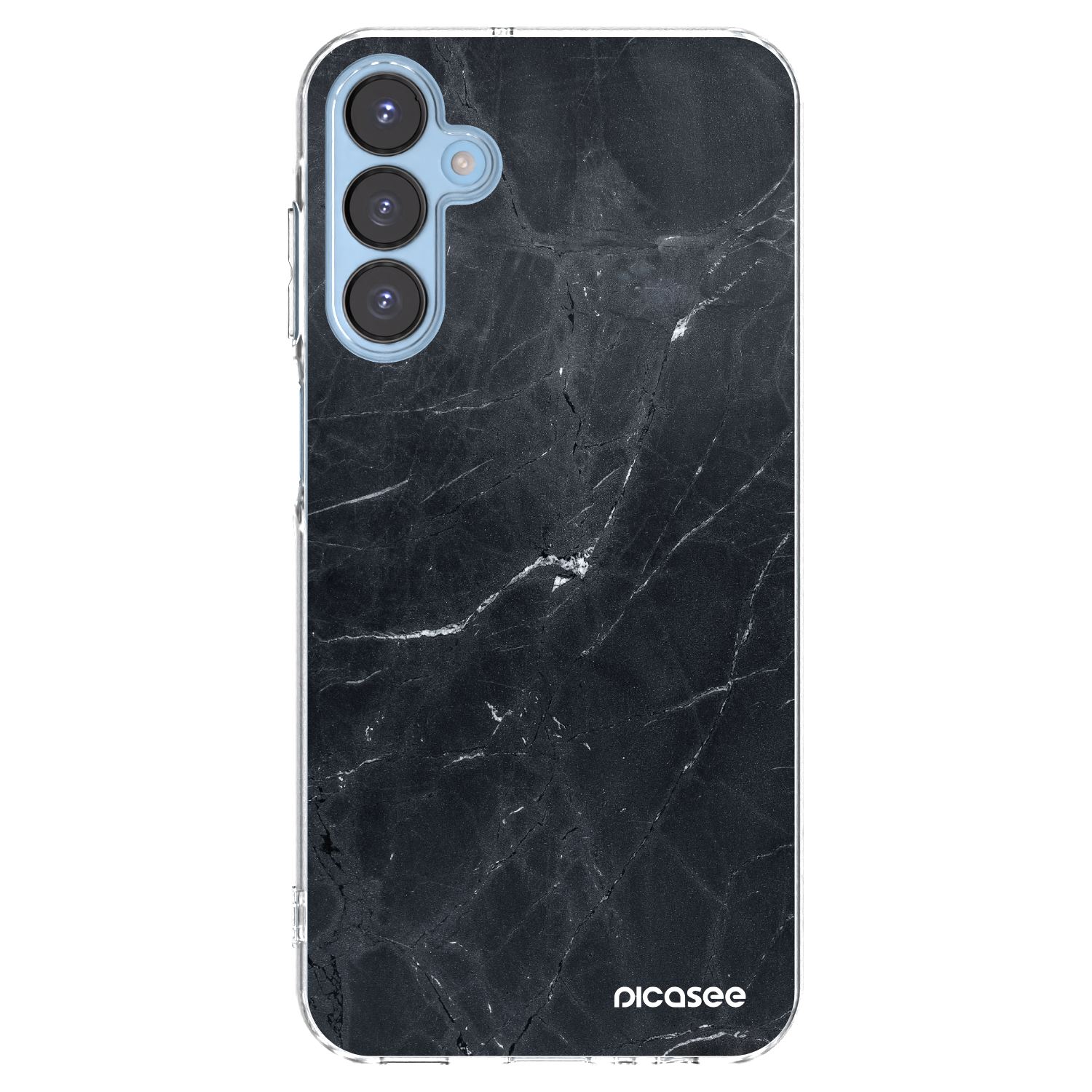 Picasee διαφανής θήκη σιλικόνης Samsung Galaxy A15 A156B 5G - Black marble
