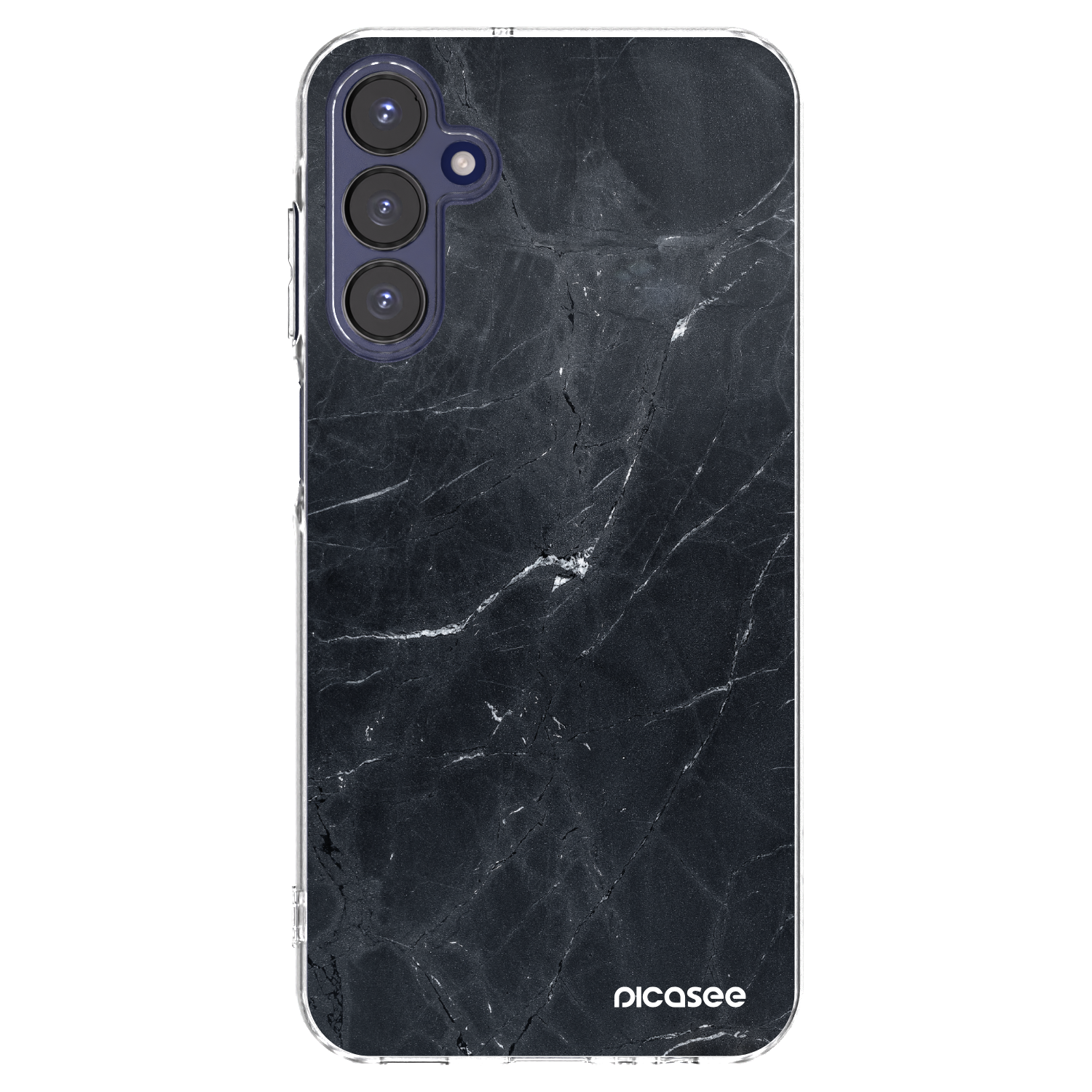 Picasee διαφανής θήκη σιλικόνης Samsung Galaxy A15 A155F 4G - Black marble
