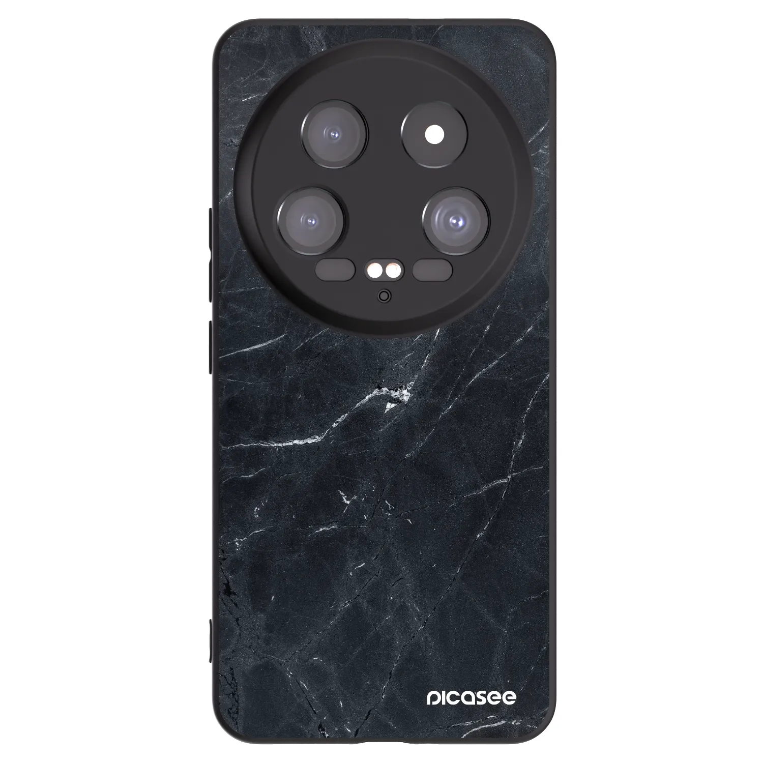 Picasee Μαύρη θήκη σιλικόνης για Xiaomi 14 Ultra - Black marble
