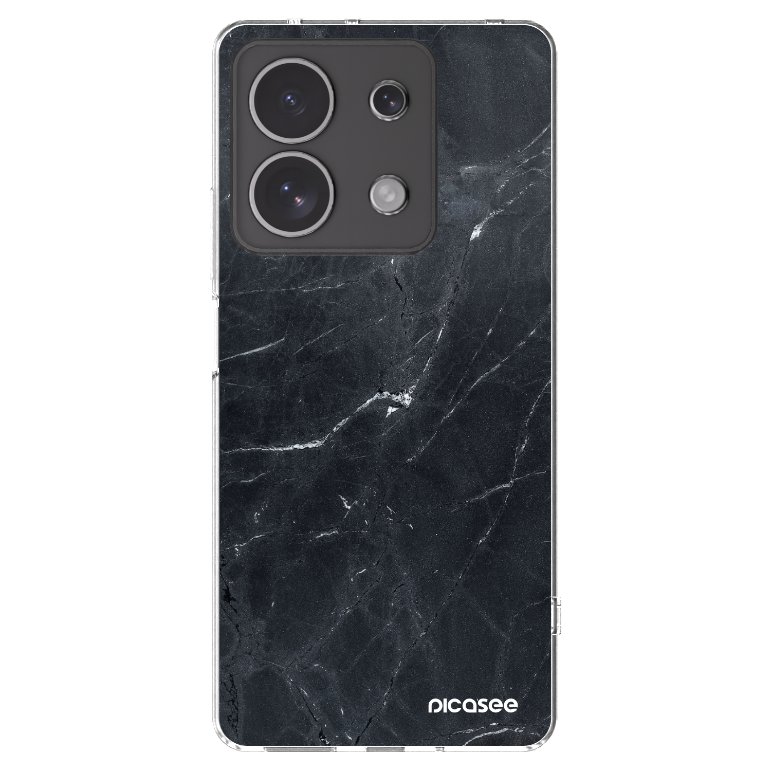 Picasee διαφανής θήκη σιλικόνης Xiaomi Redmi Note 13 4G - Black marble