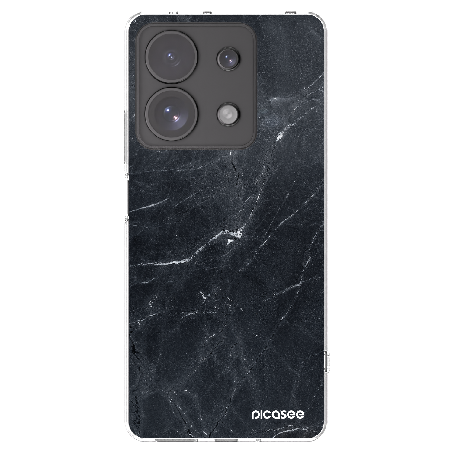 Picasee διαφανής θήκη σιλικόνης Xiaomi Redmi Note 13 Pro 4G - Black marble