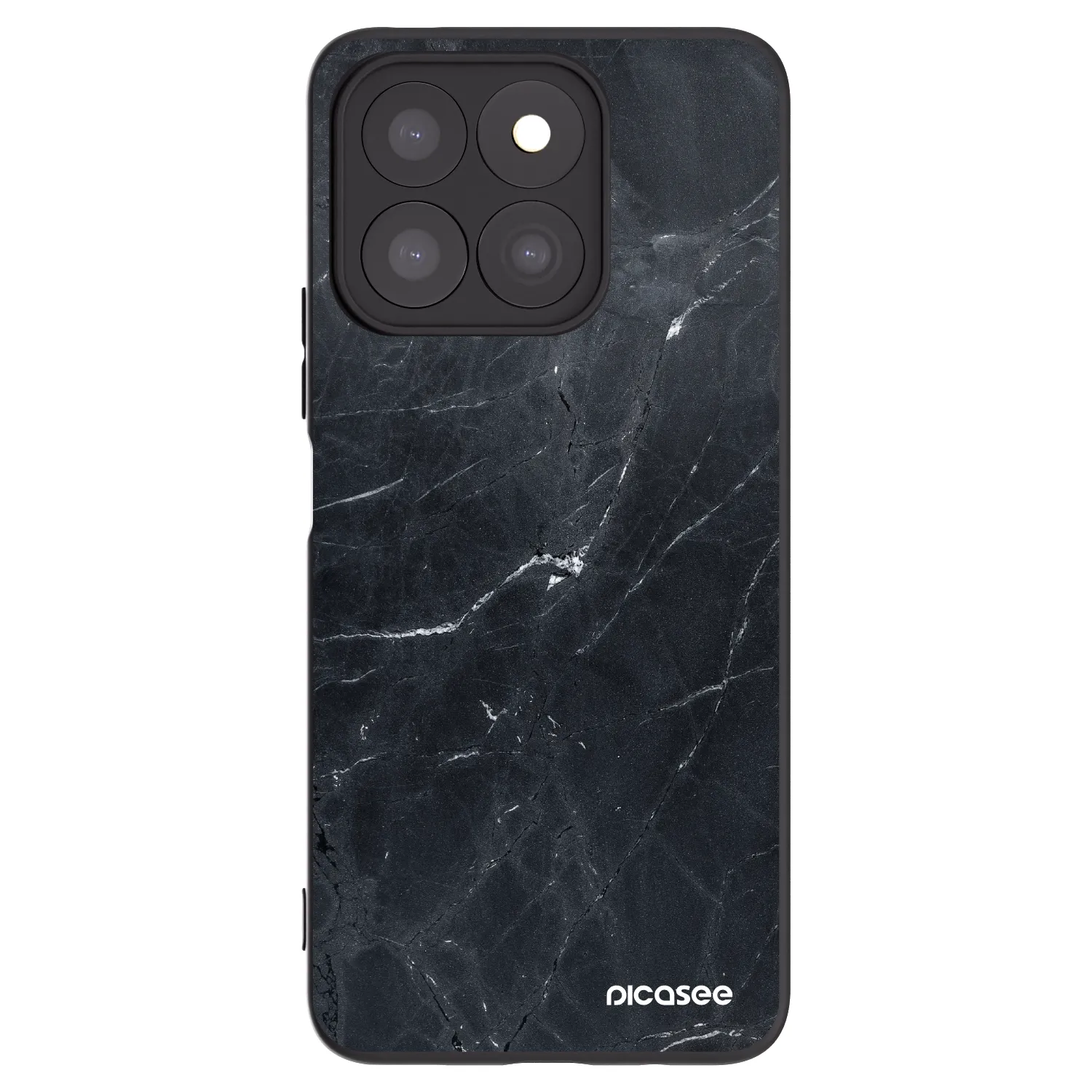 Picasee Μαύρη θήκη σιλικόνης για Honor X8b - Black marble