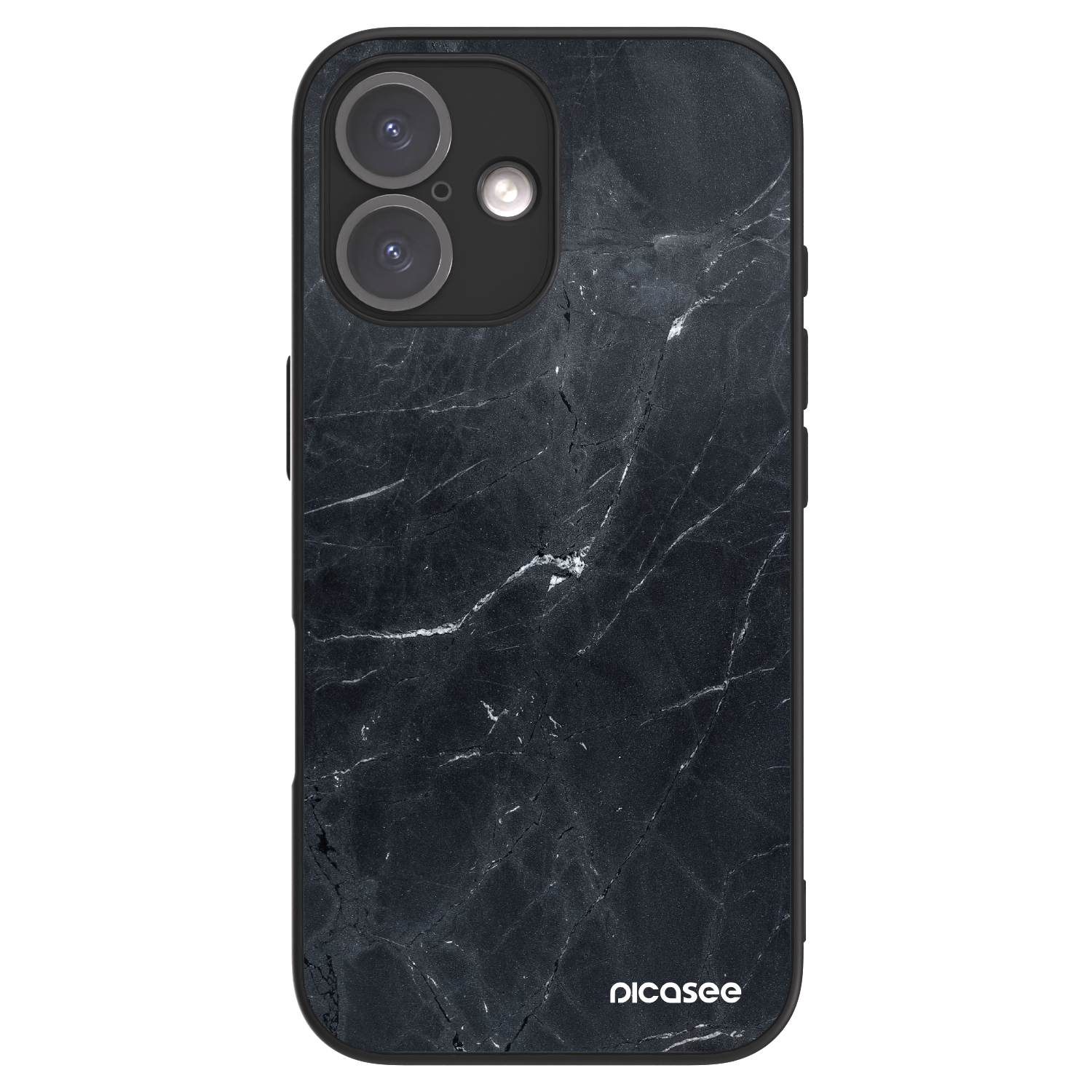 Picasee ULTIMATE CASE για Apple iPhone 16 - Black marble