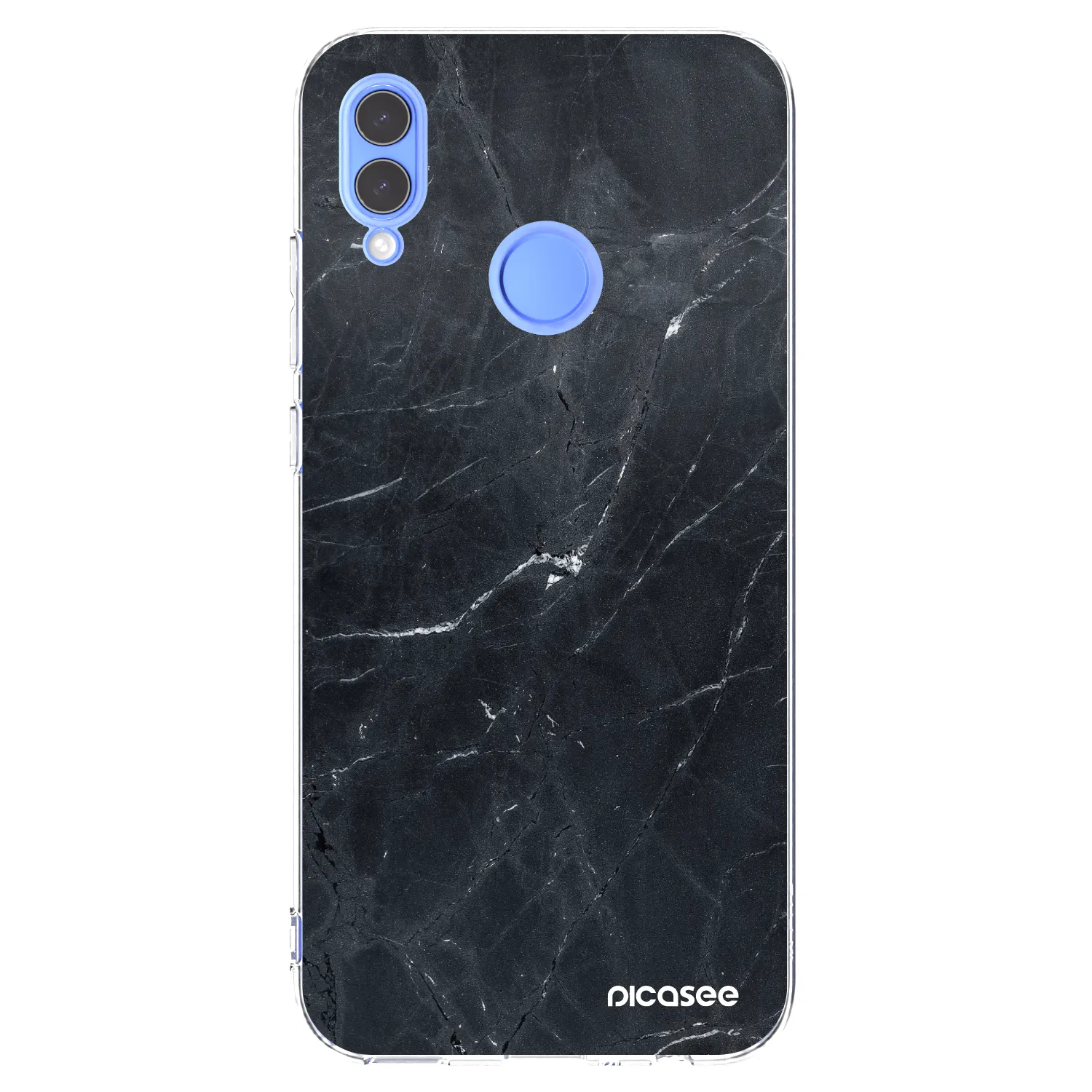 Picasee διαφανής θήκη σιλικόνης Huawei P Smart 2019 - Black marble