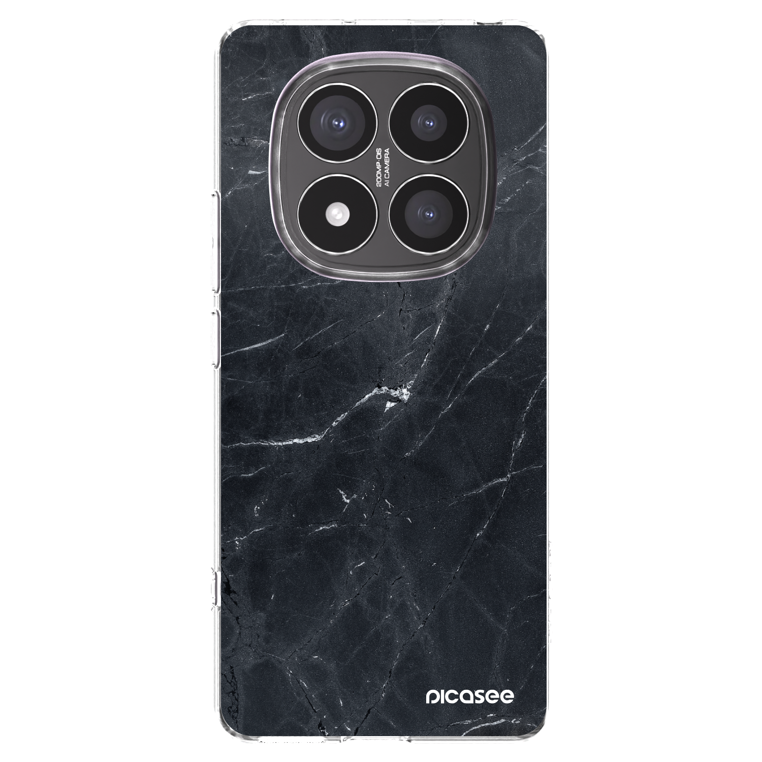 Picasee διαφανής θήκη σιλικόνης Xiaomi Redmi Note 14 Pro+ 5G - Black marble