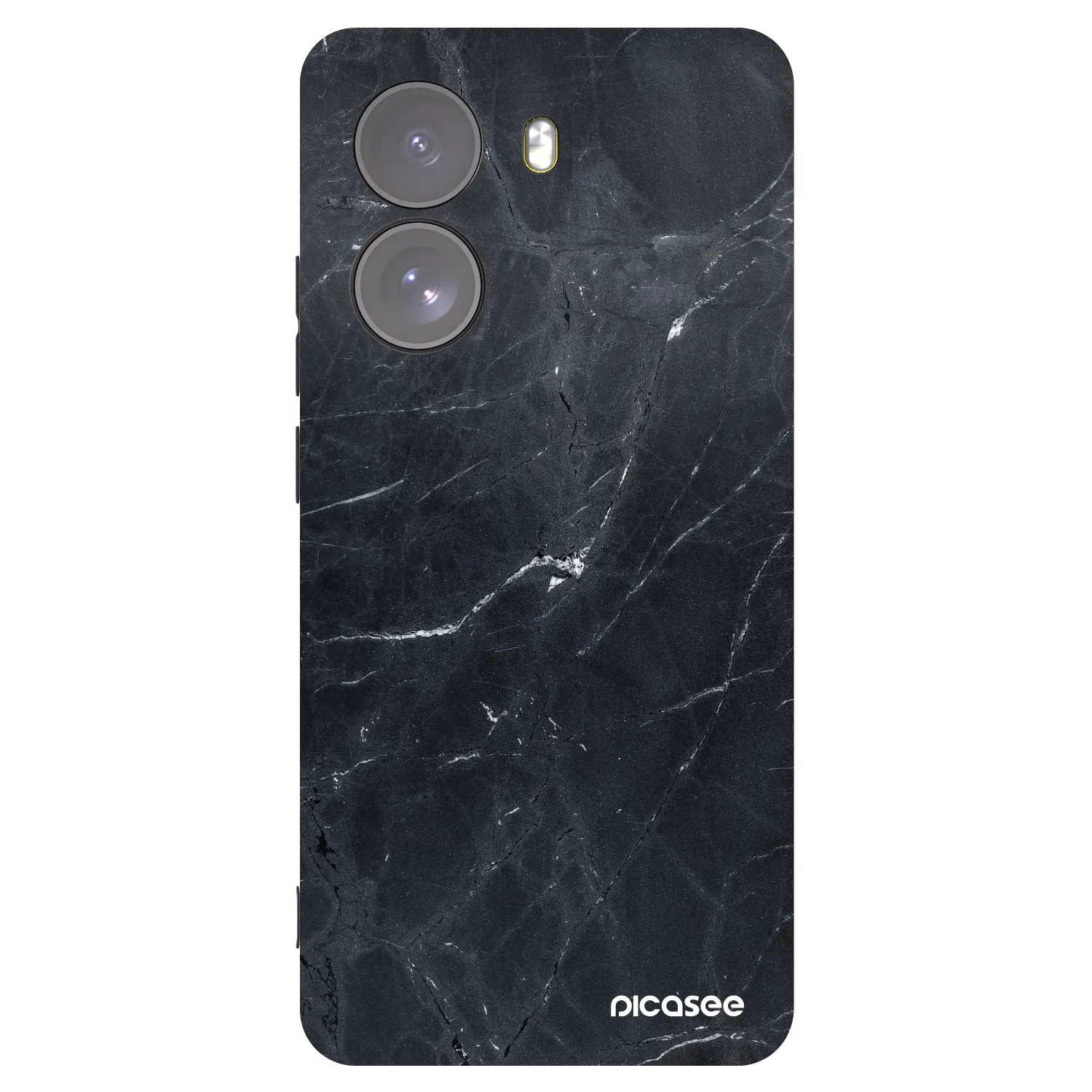 Picasee Μαύρη θήκη σιλικόνης για Xiaomi Poco X7 - Black marble