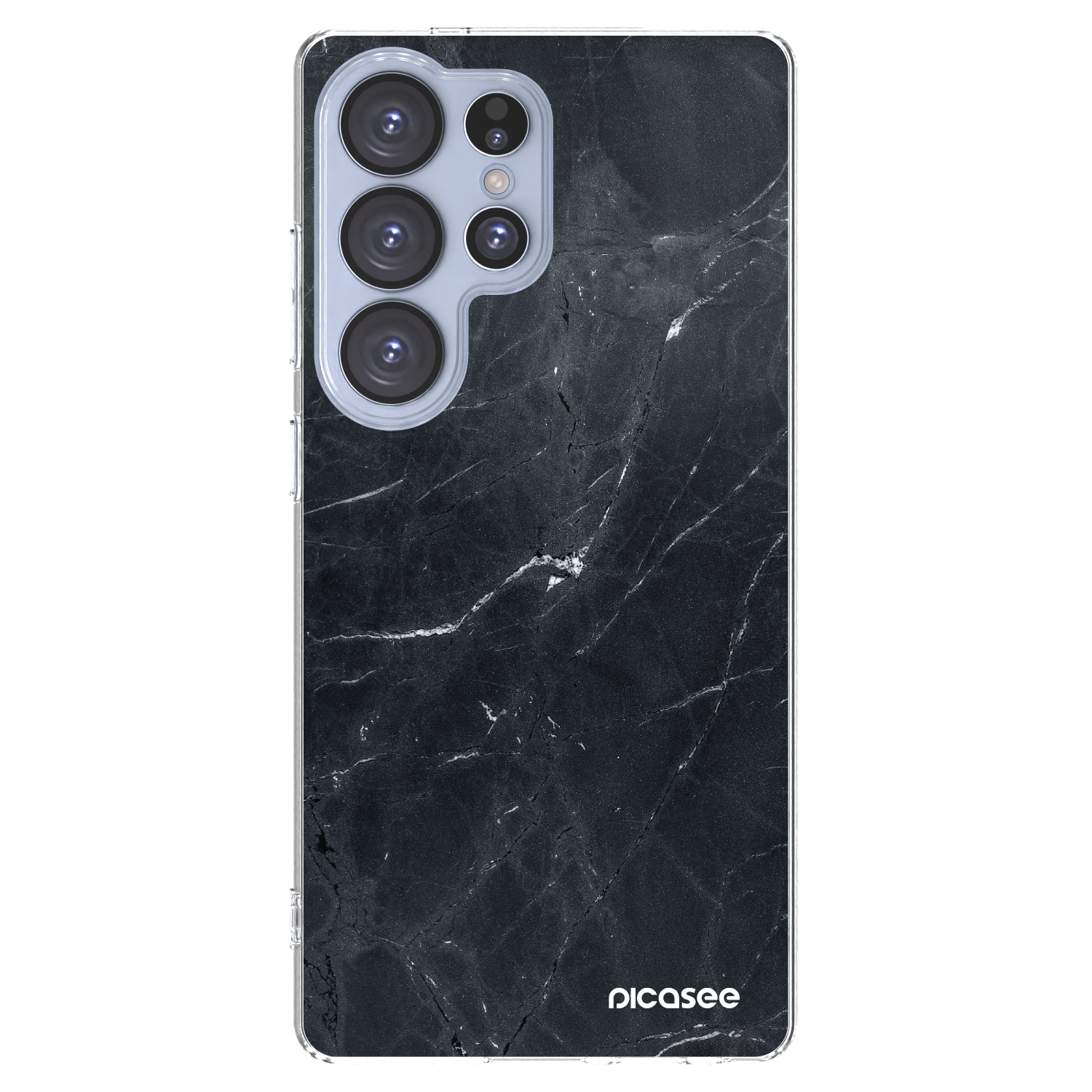 Picasee διαφανής θήκη σιλικόνης Samsung Galaxy S25 Ultra 5G - Black marble