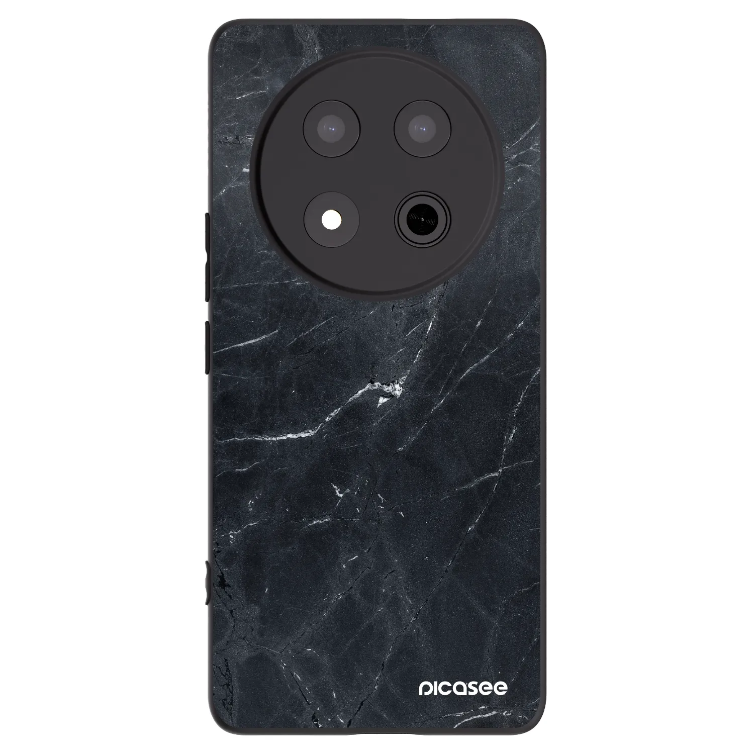 Picasee Μαύρη θήκη σιλικόνης για Honor Magic7 Lite 5G - Black marble