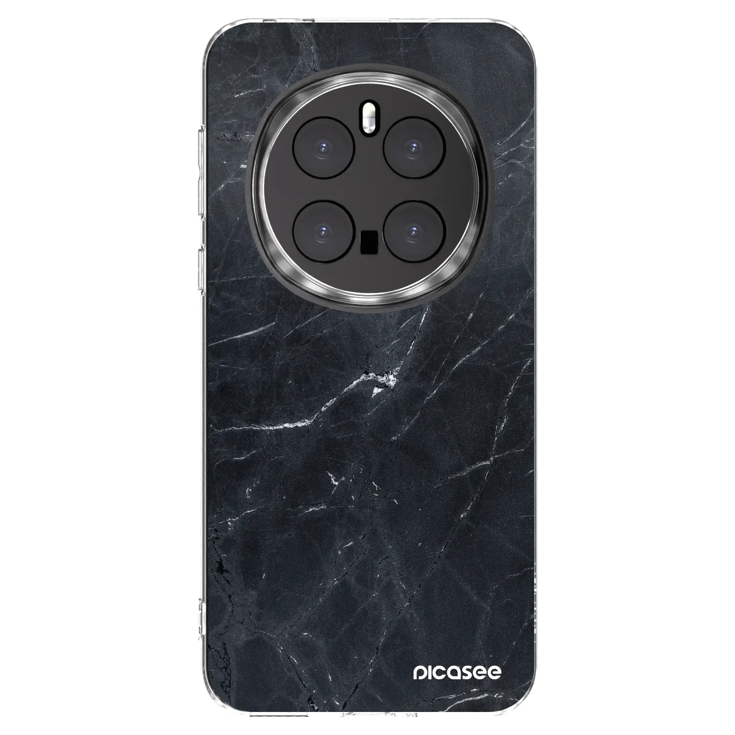 Picasee διαφανής θήκη σιλικόνης Honor Magic7 Pro 5G - Black marble